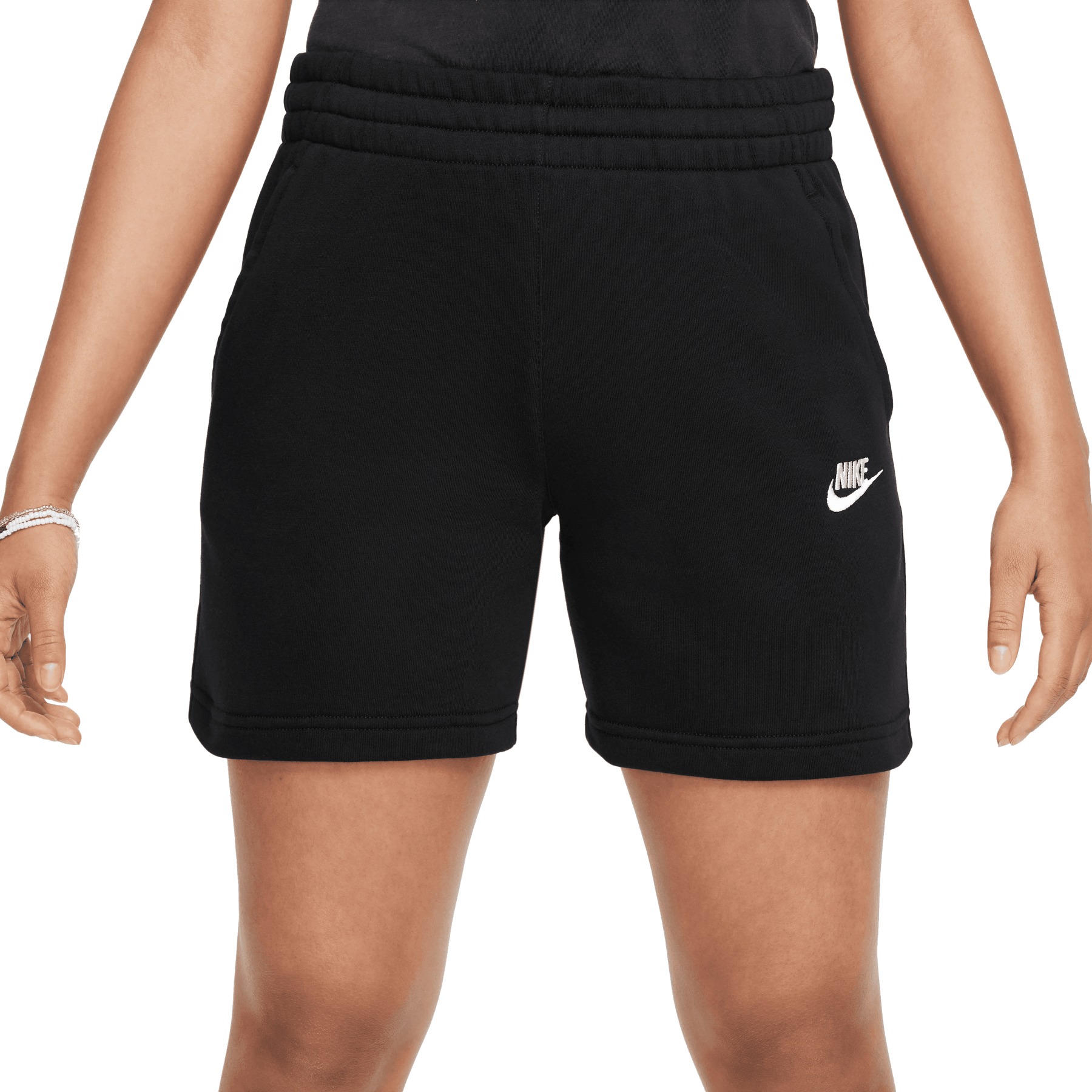 Produktbild von Nike Sportswear Club Fleece French-Terry-Shorts Kinder - black/black/white FD2919-010