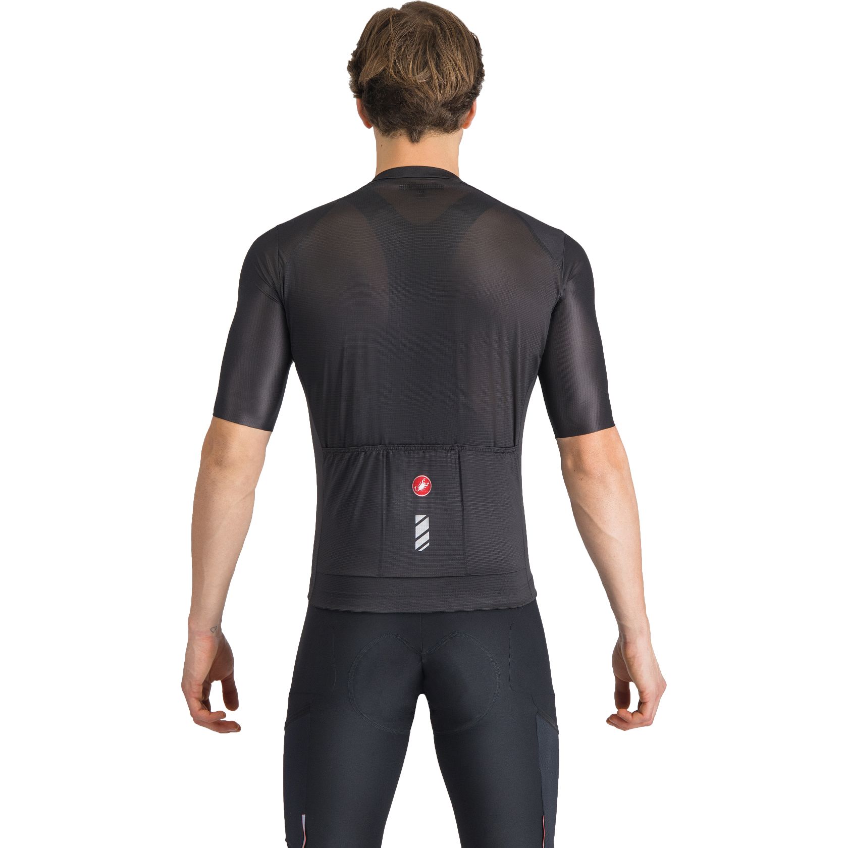 Castelli Entrata TH Jersey - Maglia Lunga Uomo In Tessuto Termico Con Tasche Posteriori E Cerniera YKK, Ideale Per Ciclismo Autunnale E Primaverile