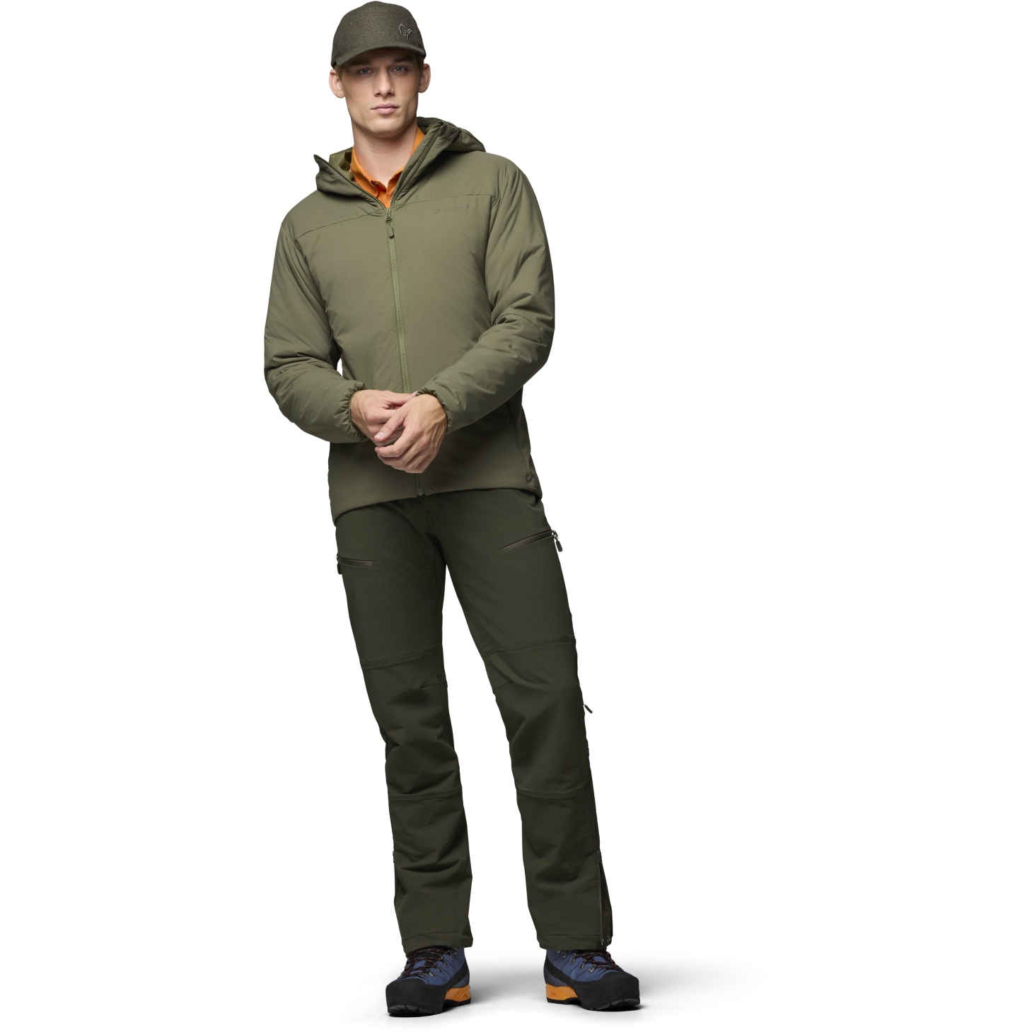 Norrona femund thermo60 Zip Hood Jacket Men - Olive Night | BIKE24
