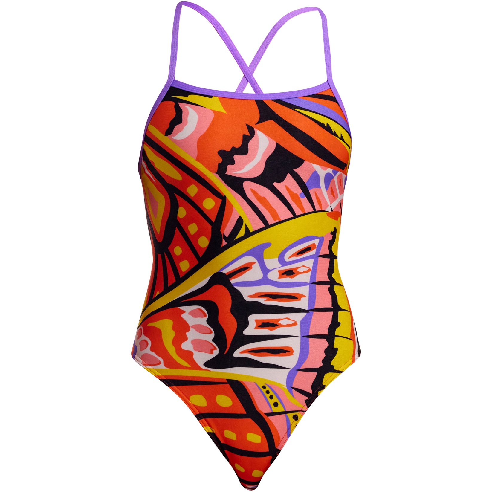 Женский цельный купальник Funkita Tie Me Tight Eco - Золотые наконечники