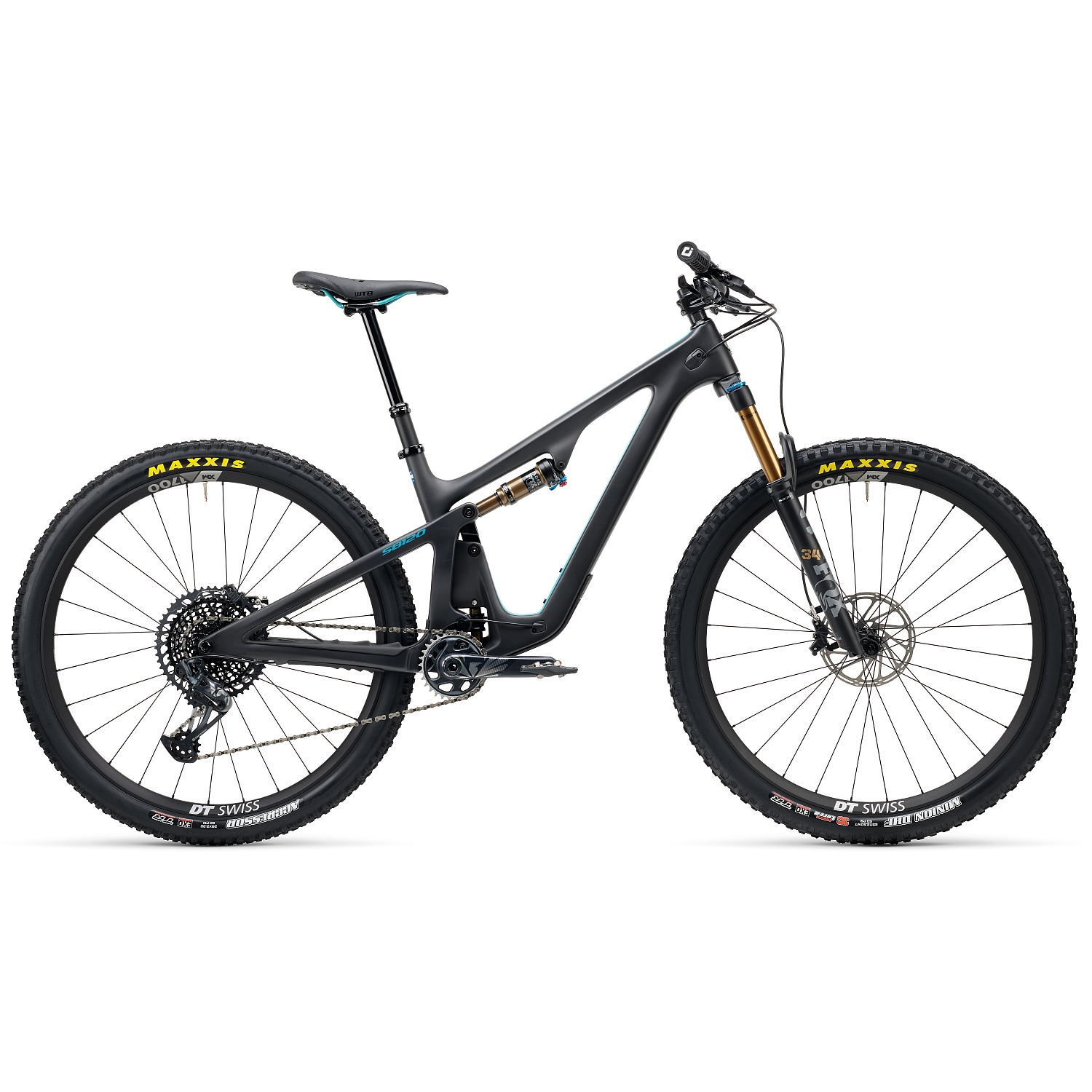Productfoto van Yeti Cycles SB120 T1 - 29&quot; Carbon Mountainbike - 2023 - Raw / Turquoise