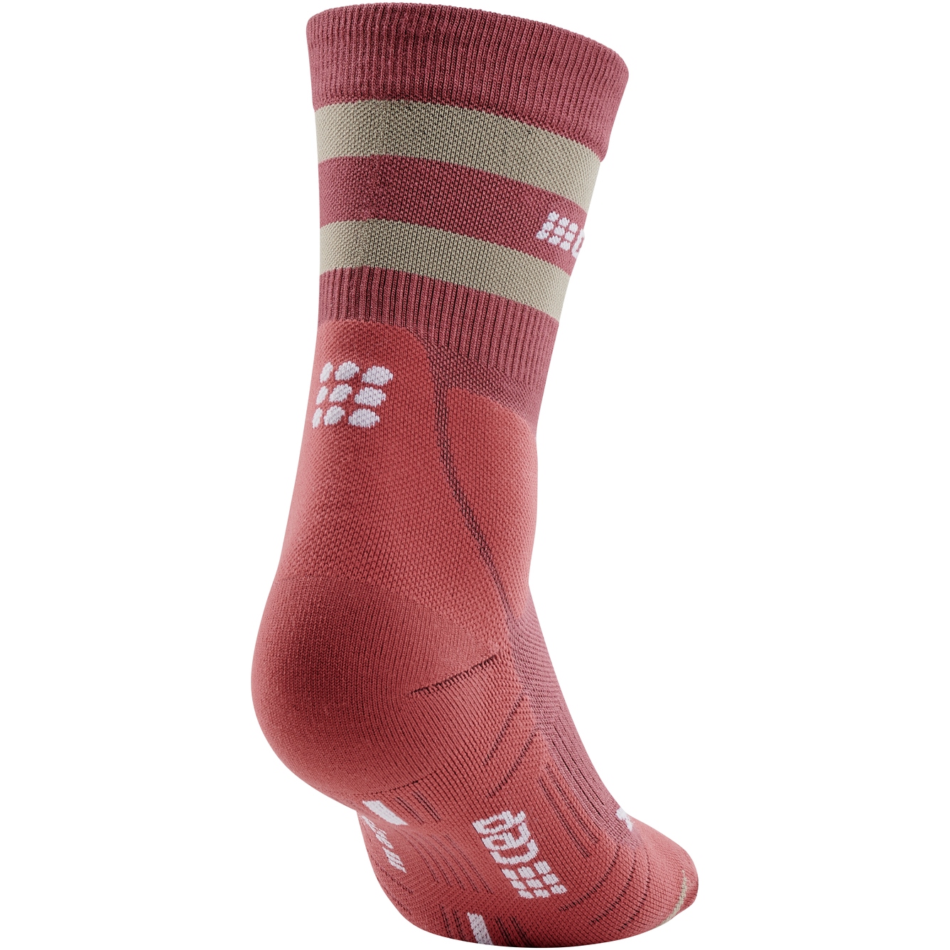 2022 CEP 80's Hiking Mid Cut Women's Socks - Berry Sand / II