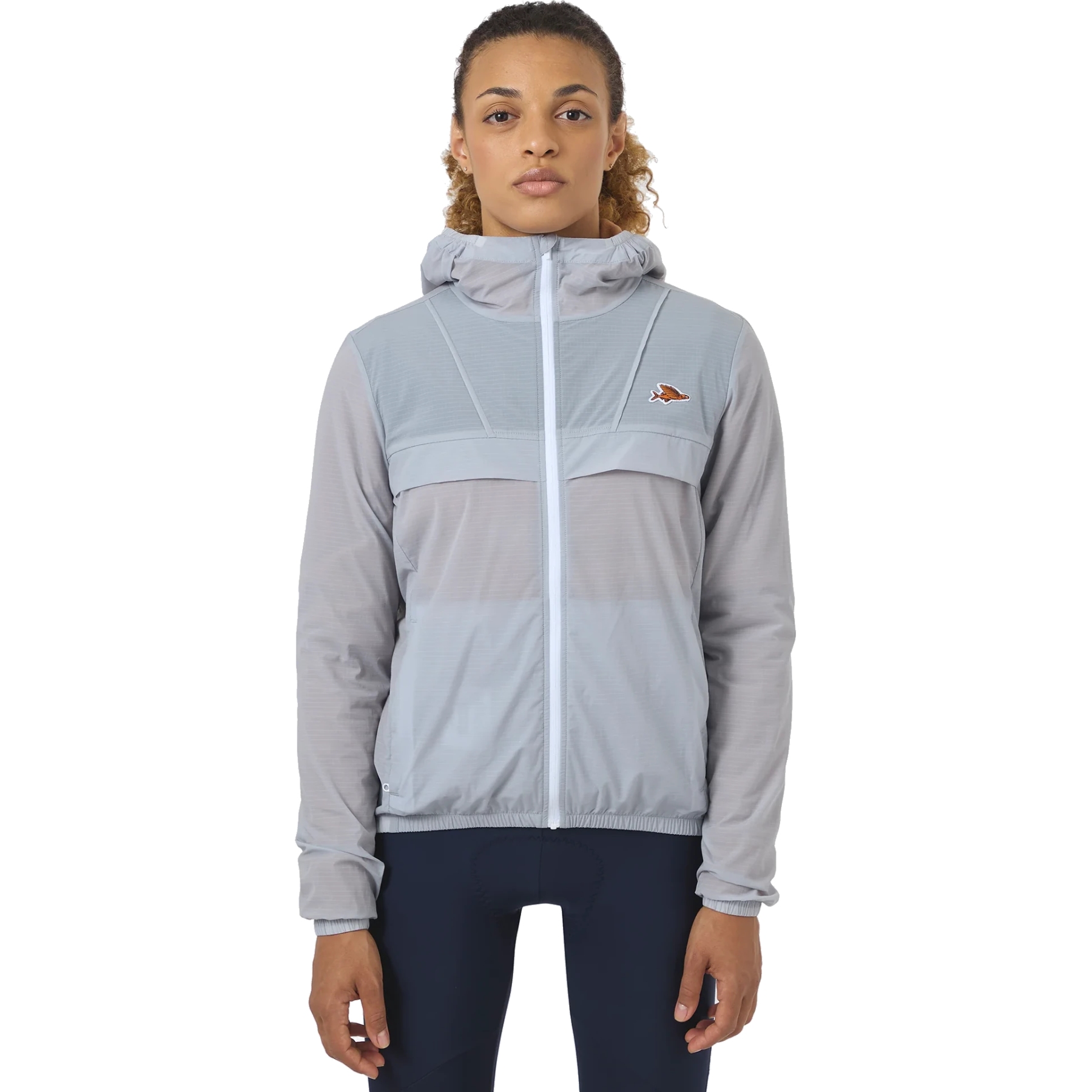 Женская куртка Café du Cycliste Ilona - облачно-серая