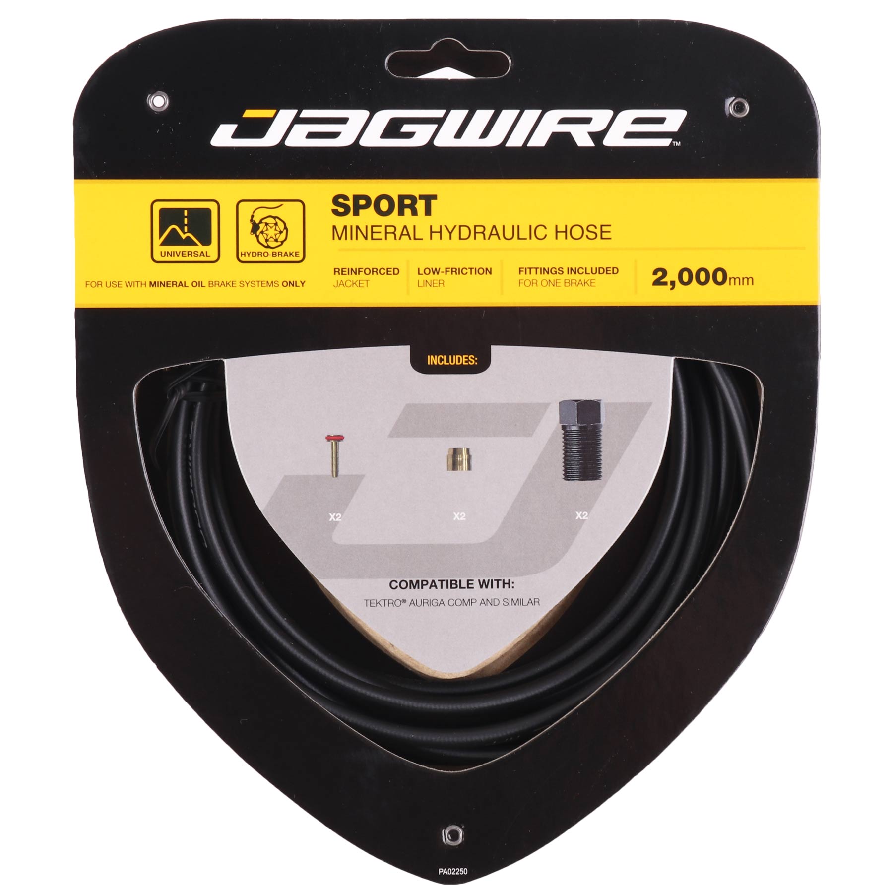 Picture of Jagwire Sport Hydraulic Brake Hose Kit | Mineral Oil - HBKB801 for Tektro® Auriga Comp / Orion 4P HD-M745 / HD-M275/276