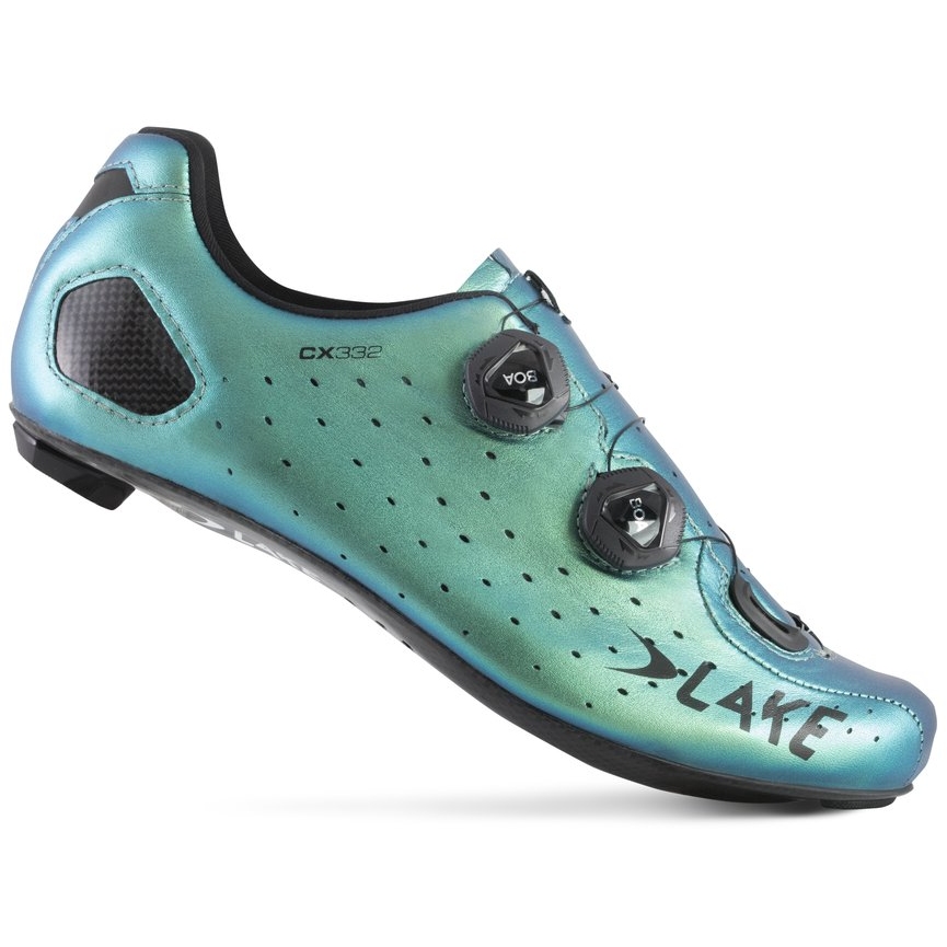 Picture of Lake CX 332-X Wide Road Shoe - chameleon green