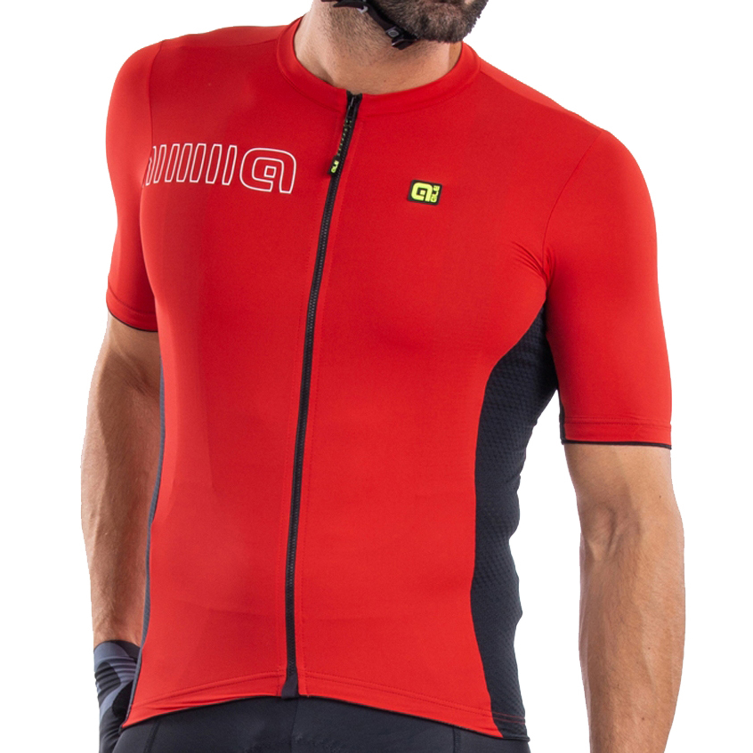 Alé. Maillot ciclismo mujer Alé Solid Negro Rojo