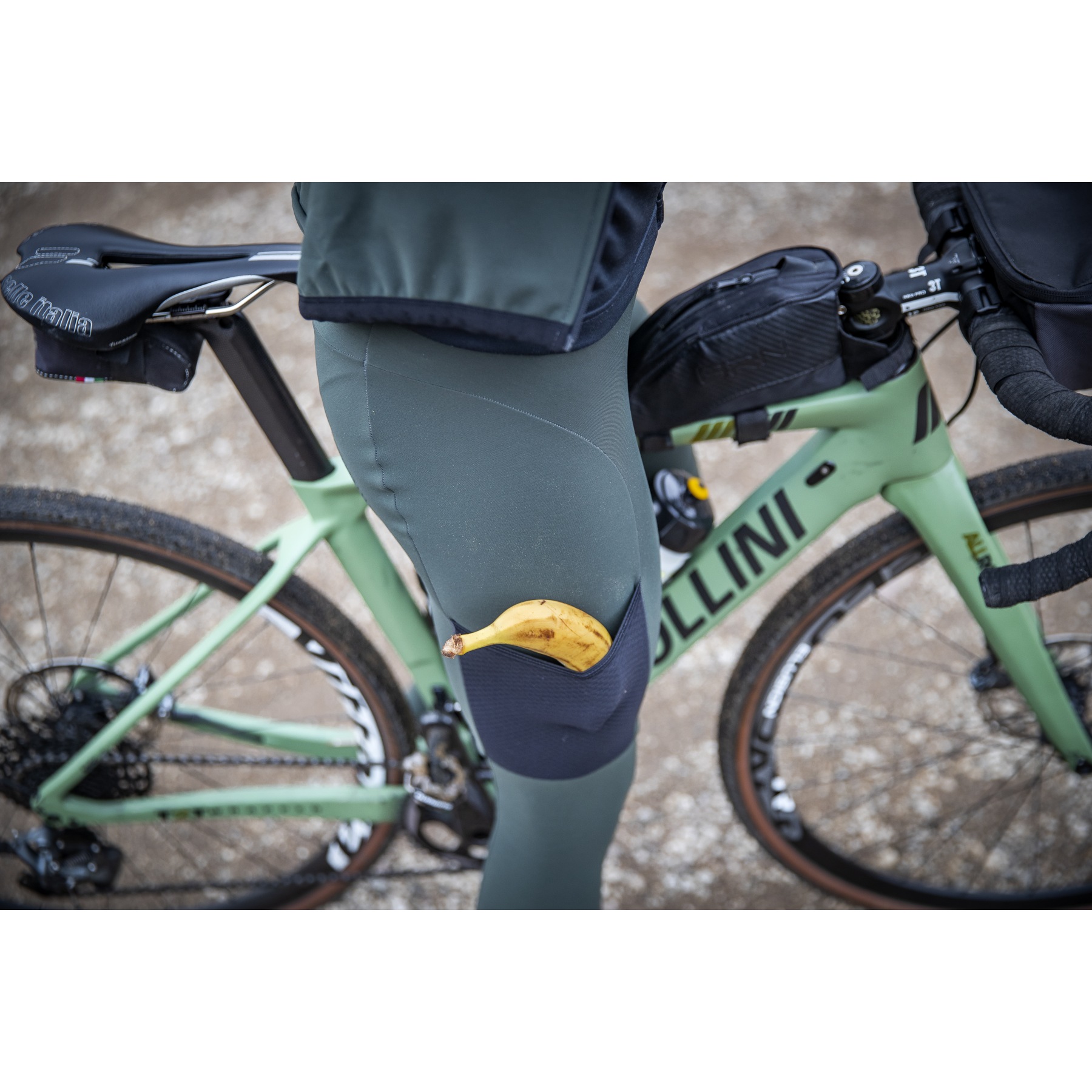 WINTER GRAVEL CARGO Bib Tights Dark Green – MEMcycling