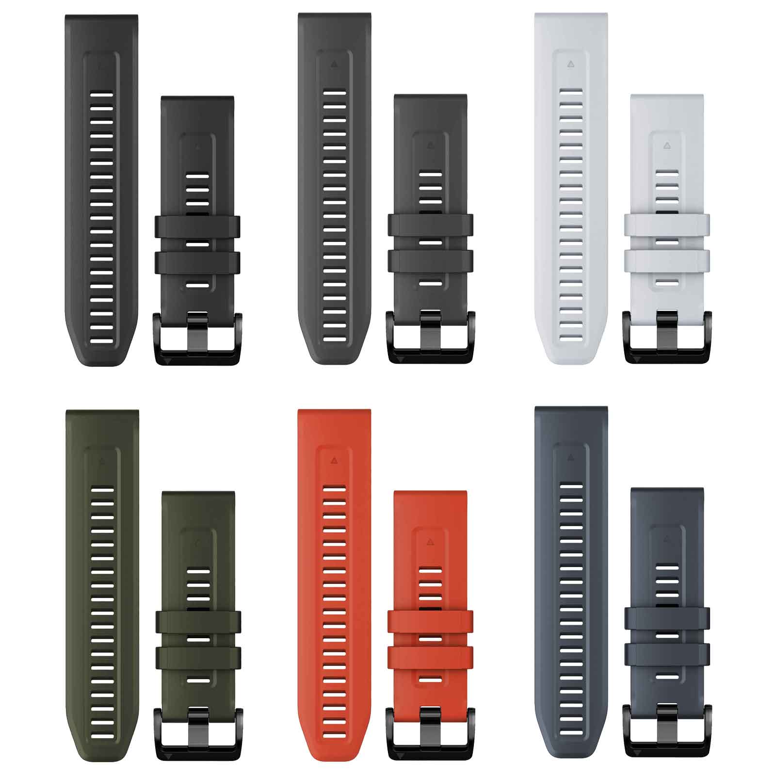 Picture of Garmin QuickFit 26 Watch Bands for Fenix 3/5X/6X/7X, Enduro - Silicone