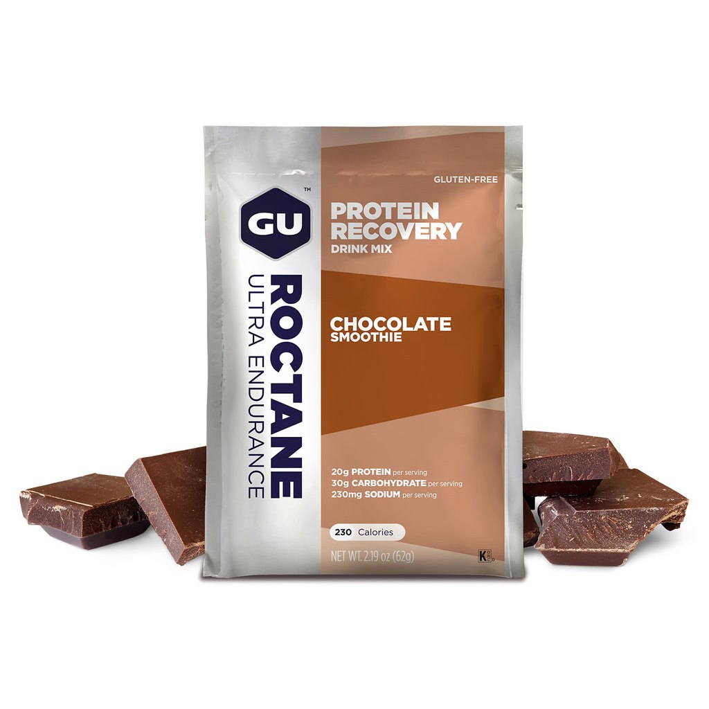 Produktbild von GU Roctane Recovery Protein Drink Mix (Chocolate Smoothie) - Getränkepulver - 62g