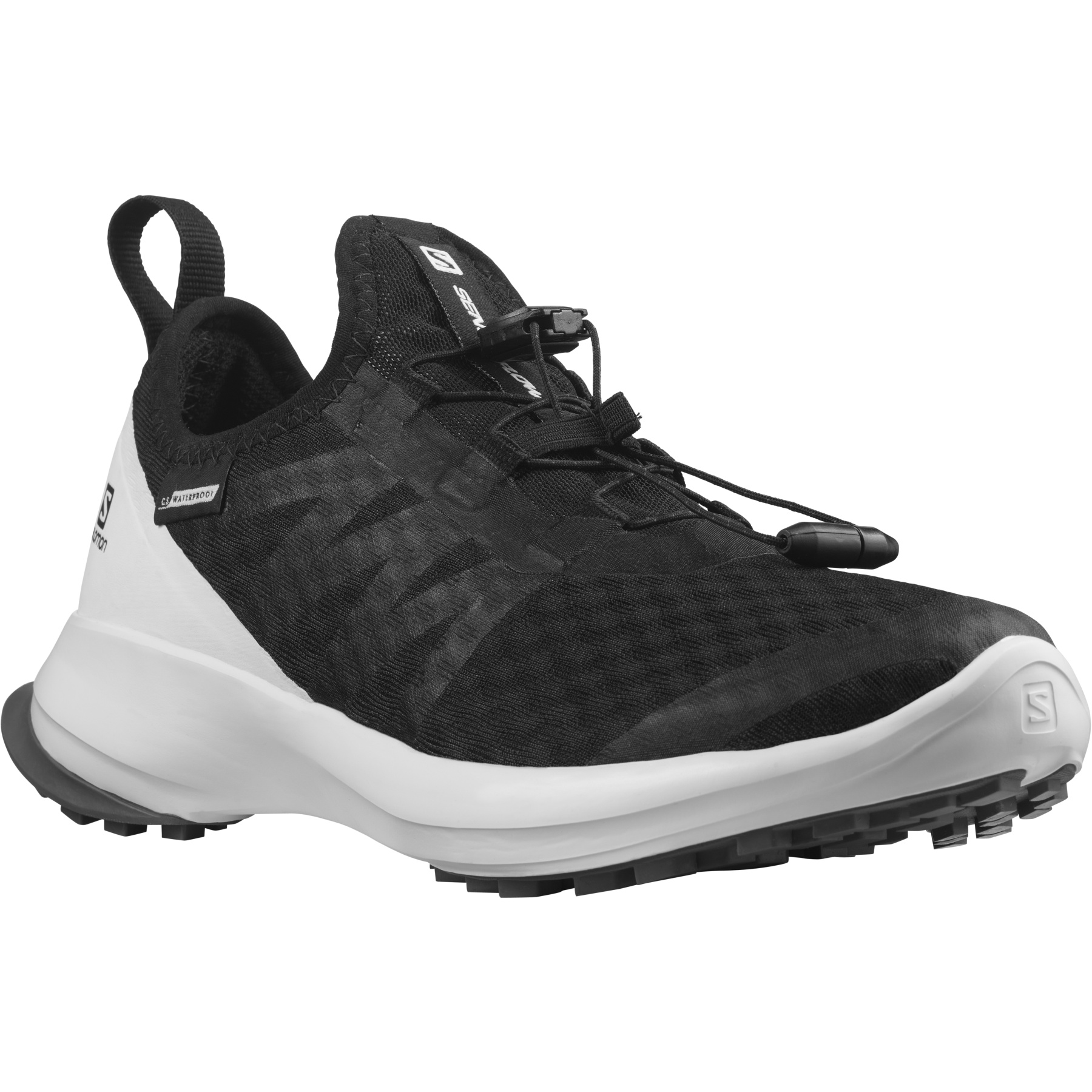 partner maagpijn Partina City Salomon Sense Flow Junior Climasalomon Waterproof Trail Running Shoes -  black/white/quiet shade