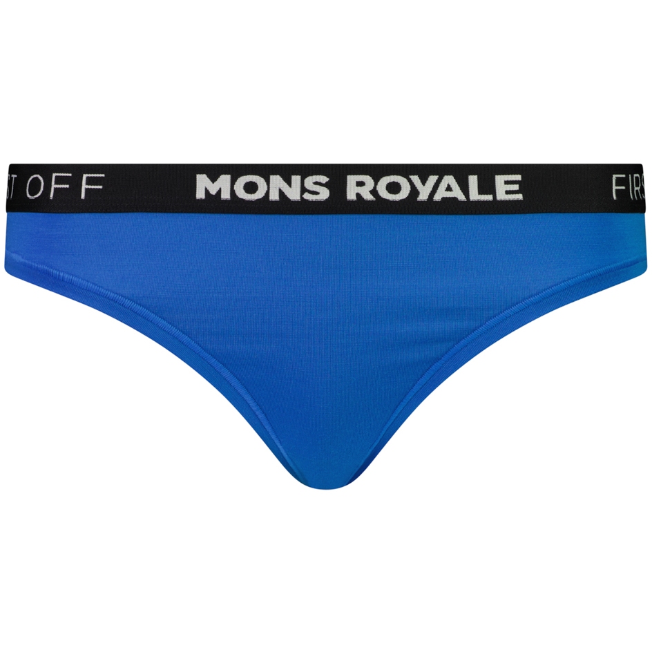 Produktbild von Mons Royale Merino Tanga Damen - pop blue