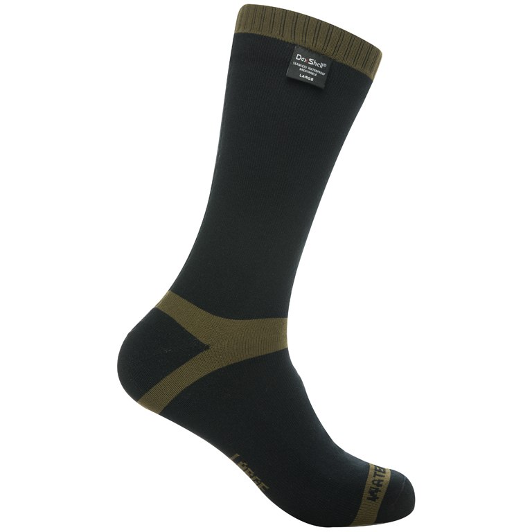 Produktbild von DexShell Waterproof Trekking Socks - olive green stripe