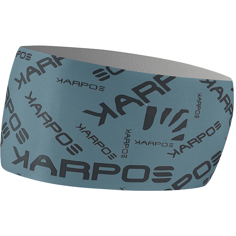 Повязка на голову с ламбрекеном Karpos - дымчато-голубая/древесно-серо-голубая