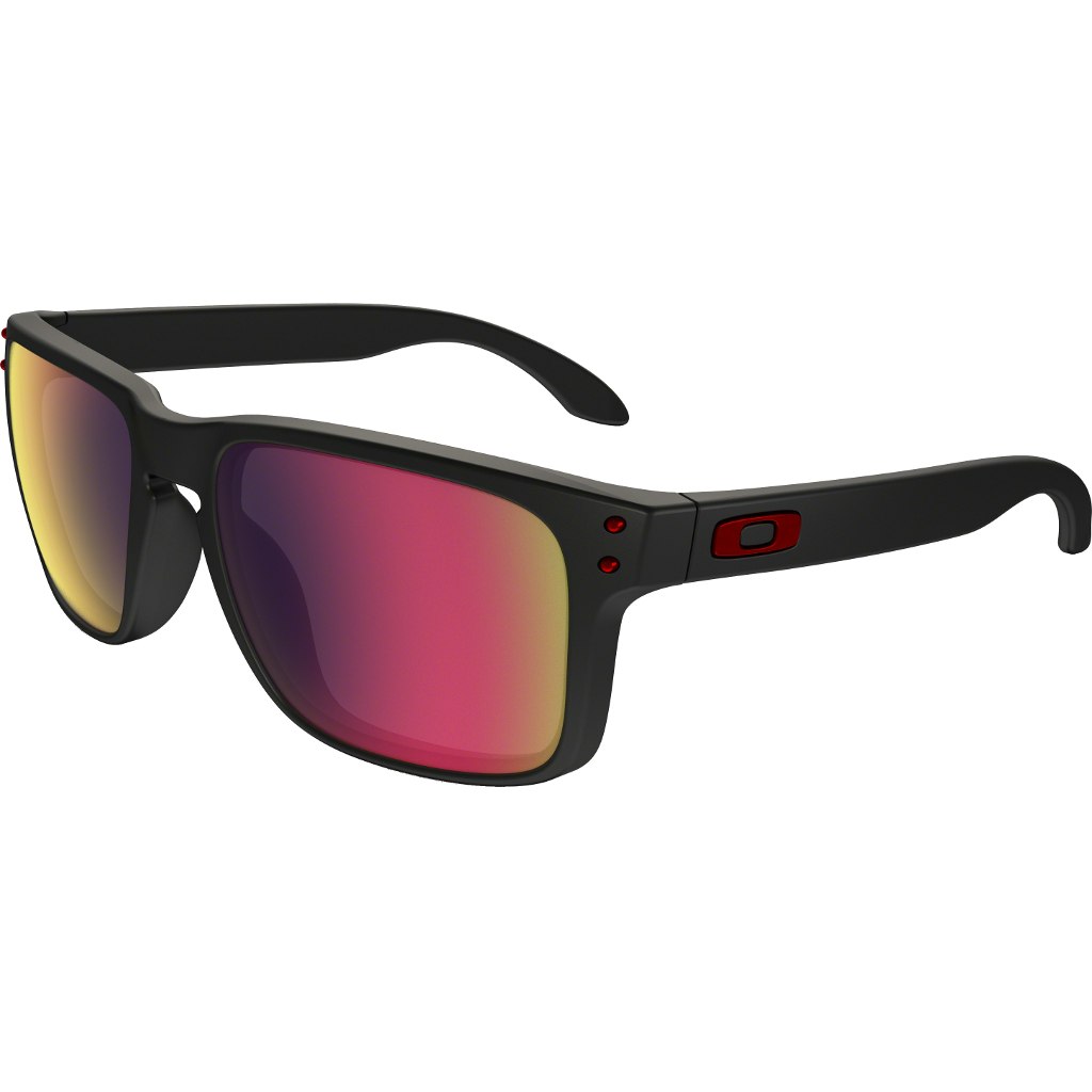 Picture of Oakley Holbrook Glasses - Matte Black/Positive Red Iridium - OO9102-36