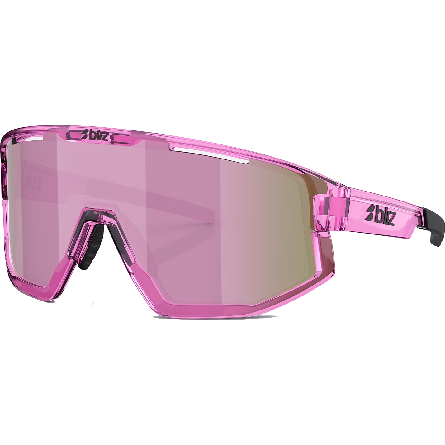 Bliz Fusion Small Glasses - Transparant Pink - Brown/Rose
