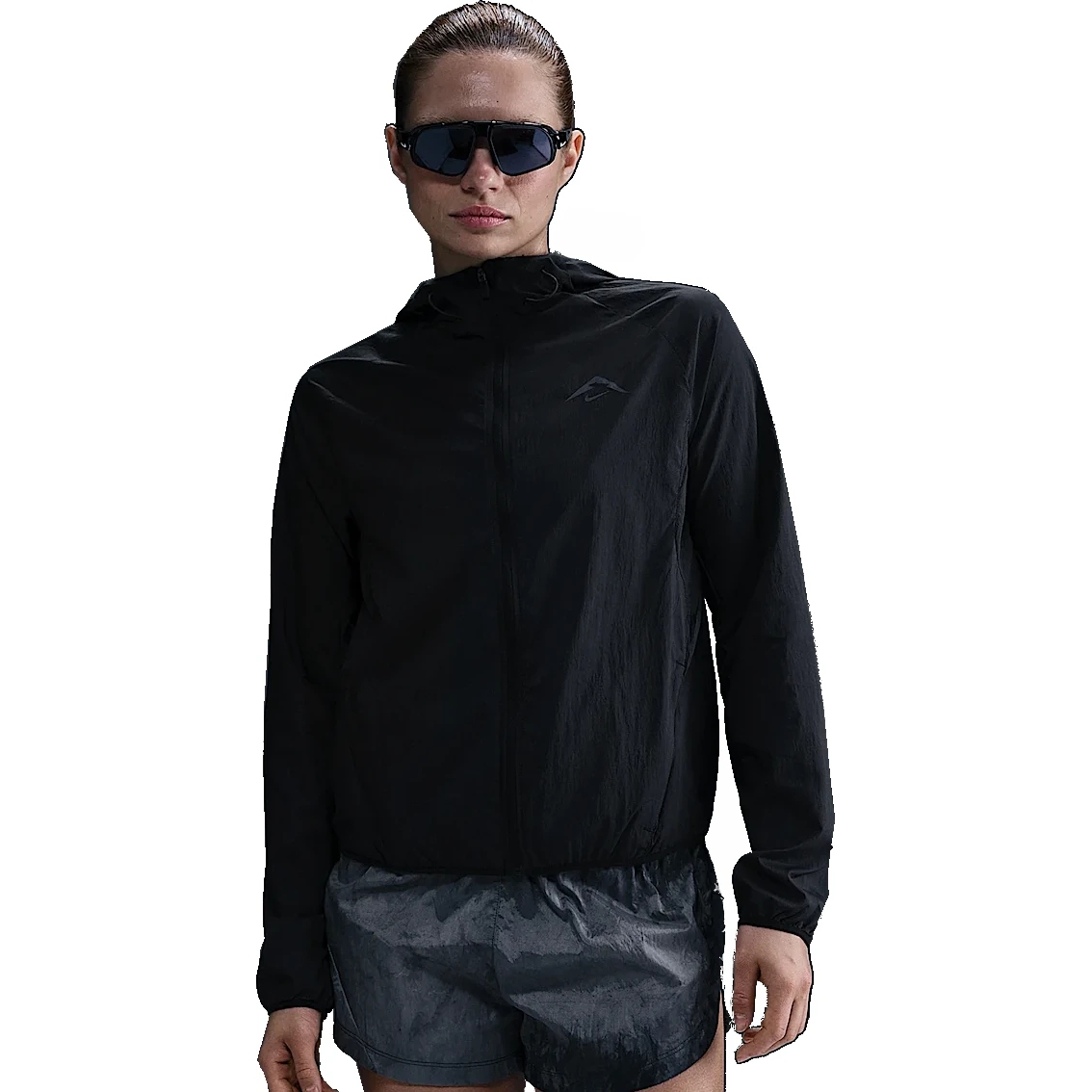 Picture of Nike Trail Repel Running Jacket Women - black/white/black HJ2250-010