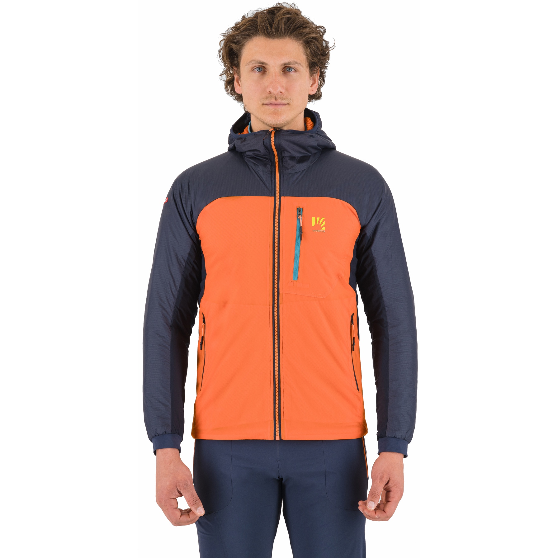 Picture of Karpos Cimonega Jacket Men - scarlet ibis/outer space