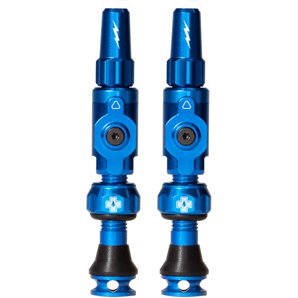 Picture of Muc-Off Big Bore Lite Tubeless Valves Set (Pair) - blue