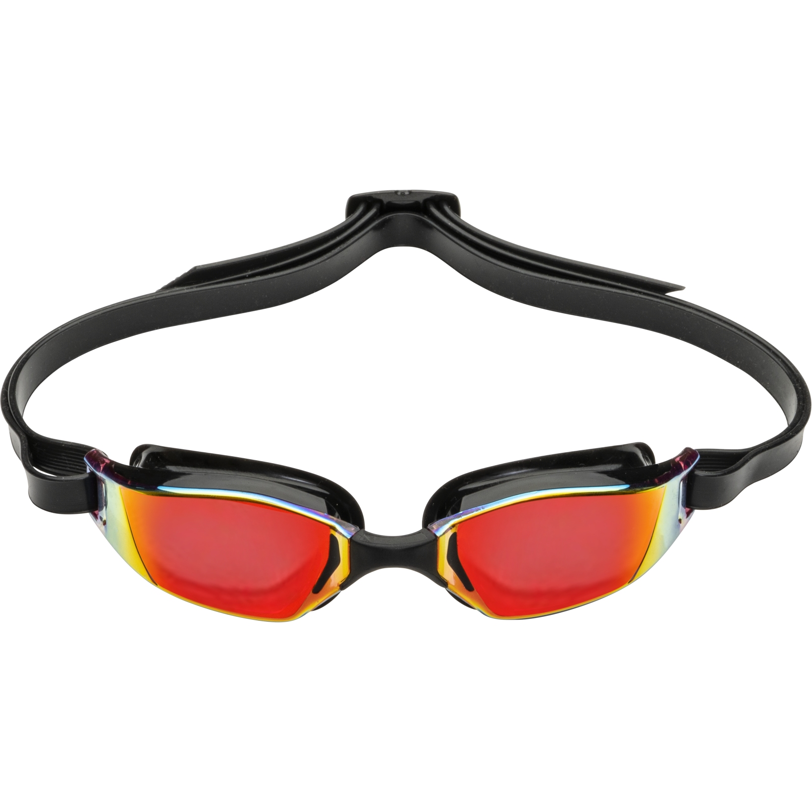 Productfoto van AQUASPHERE Xceed Zwembril - Rood Titaan gespiegeld - Zwart/Zwart