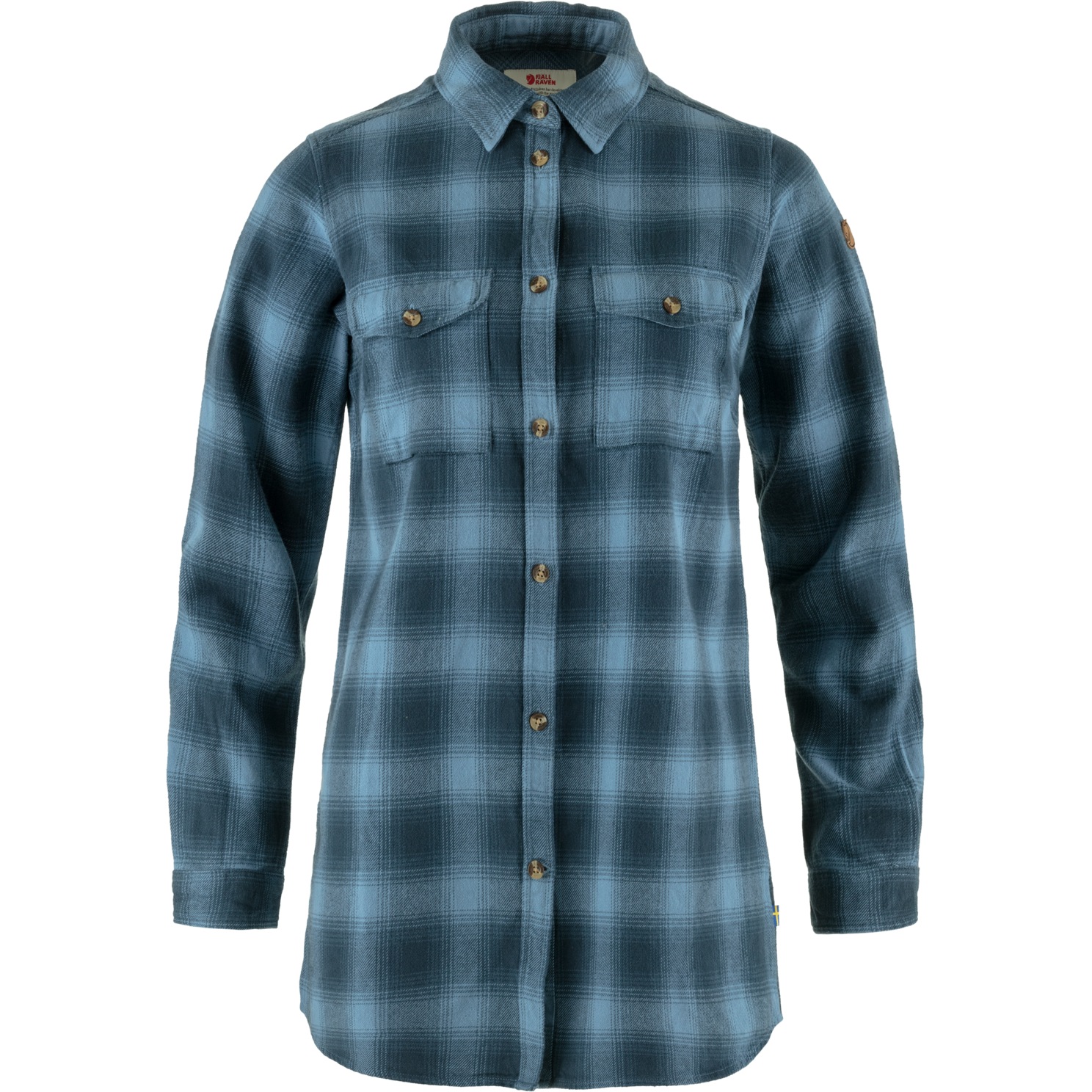 Fjällräven Övik Twill Longsleeve Shirt Women - mountain blue