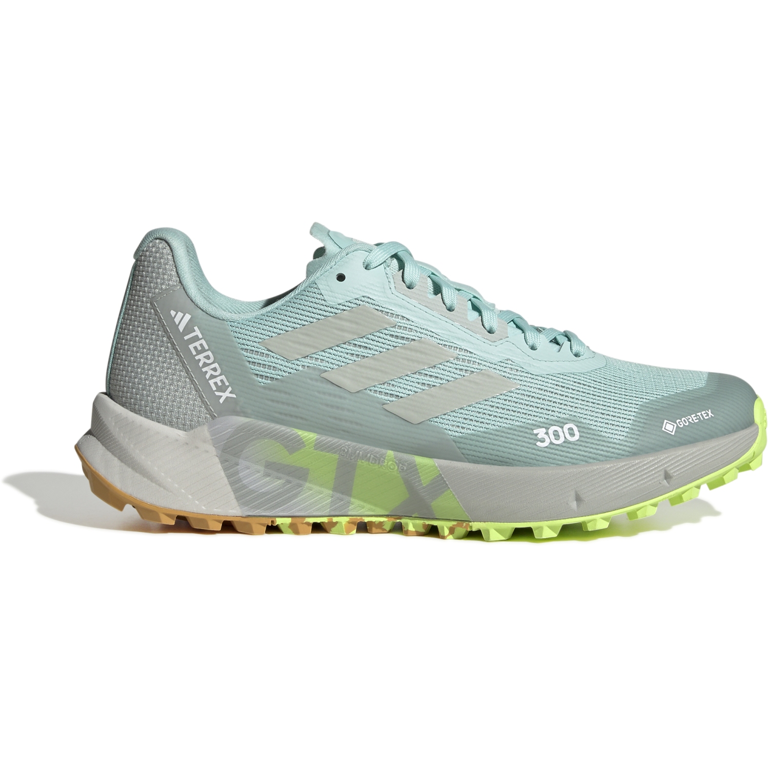Picture of adidas TERREX Agravic Flow 2 GORE-TEX Trail Running Shoes Women - seflaq/wonder silver/lucid lemon IF5018