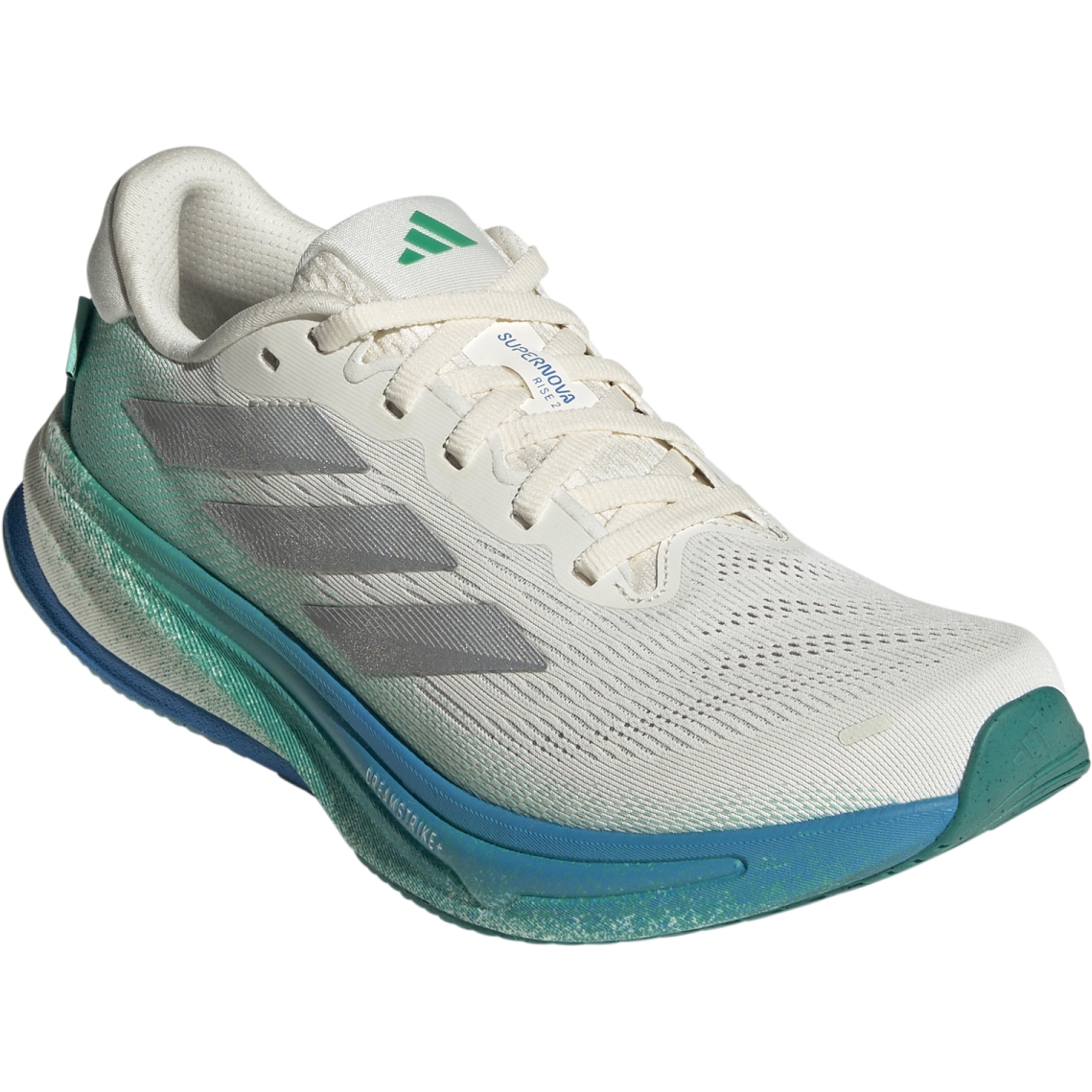 Produktbild von adidas Supernova Rise 2 Laufschuhe Damen - chalk white/silver metal/glory green JI1411
