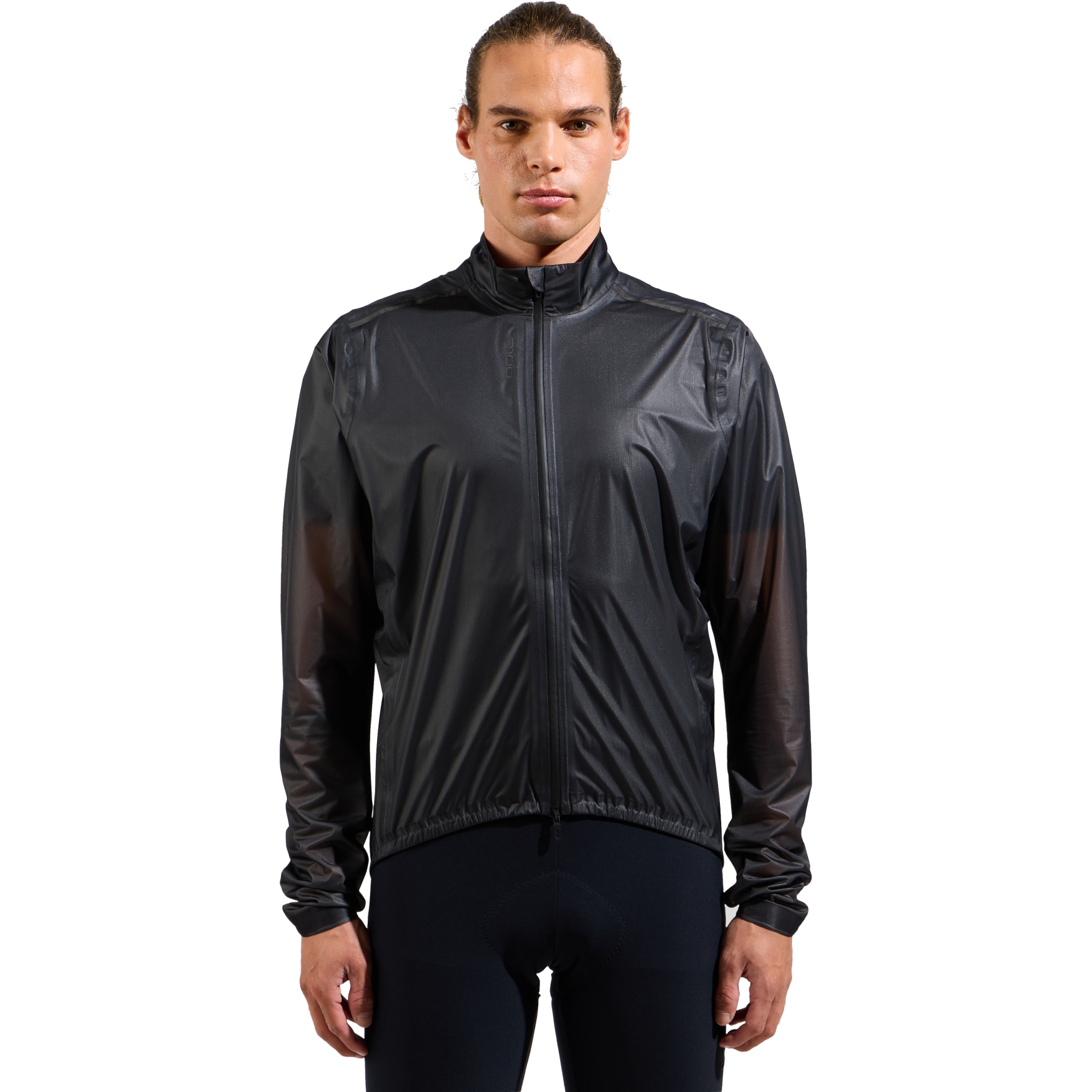 Picture of Odlo Zeroweight Dual Dry Performance Knit Waterproof Cycling Jacket Men - black
