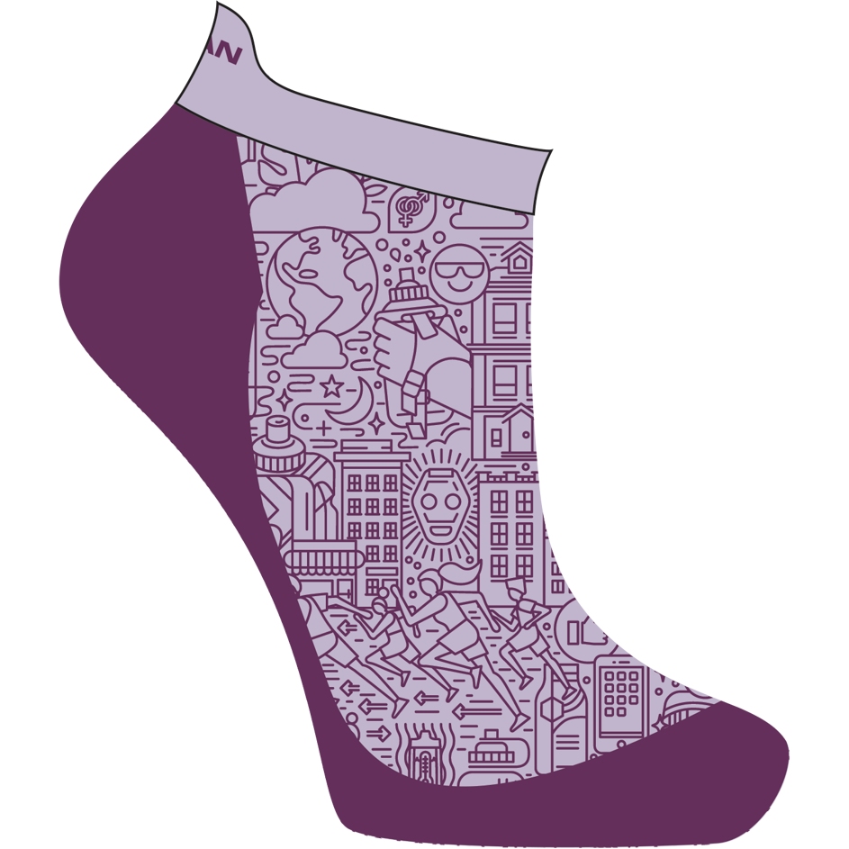 Image de Nathan Sports Chaussettes - Signature Speed Tab - Plum
