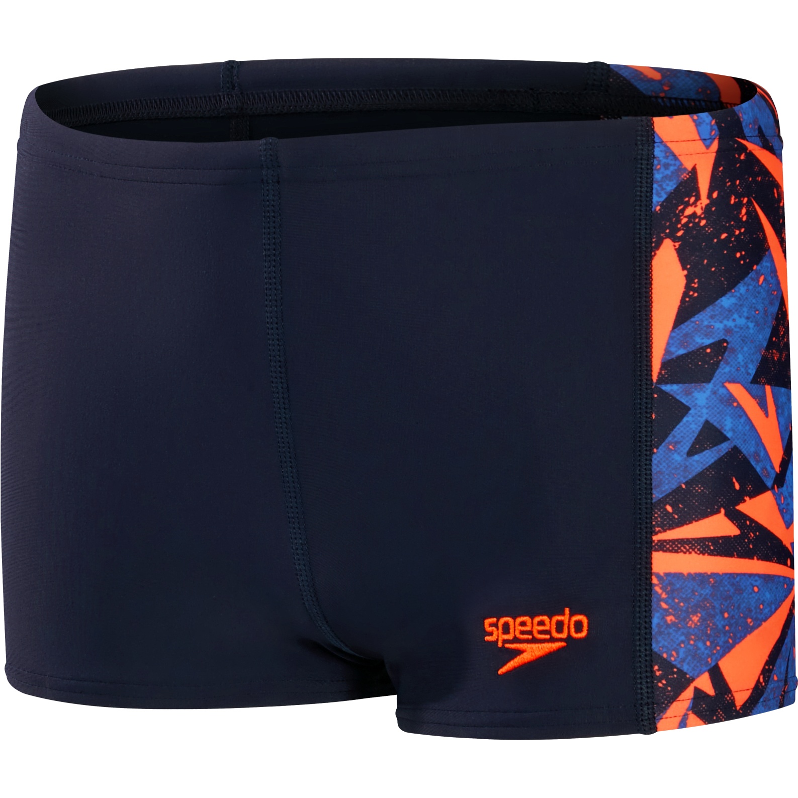 Produktbild von Speedo Hyper Boom Panel Aquashort Jungen - True Navy/Volcanic Orange/True Cobalt