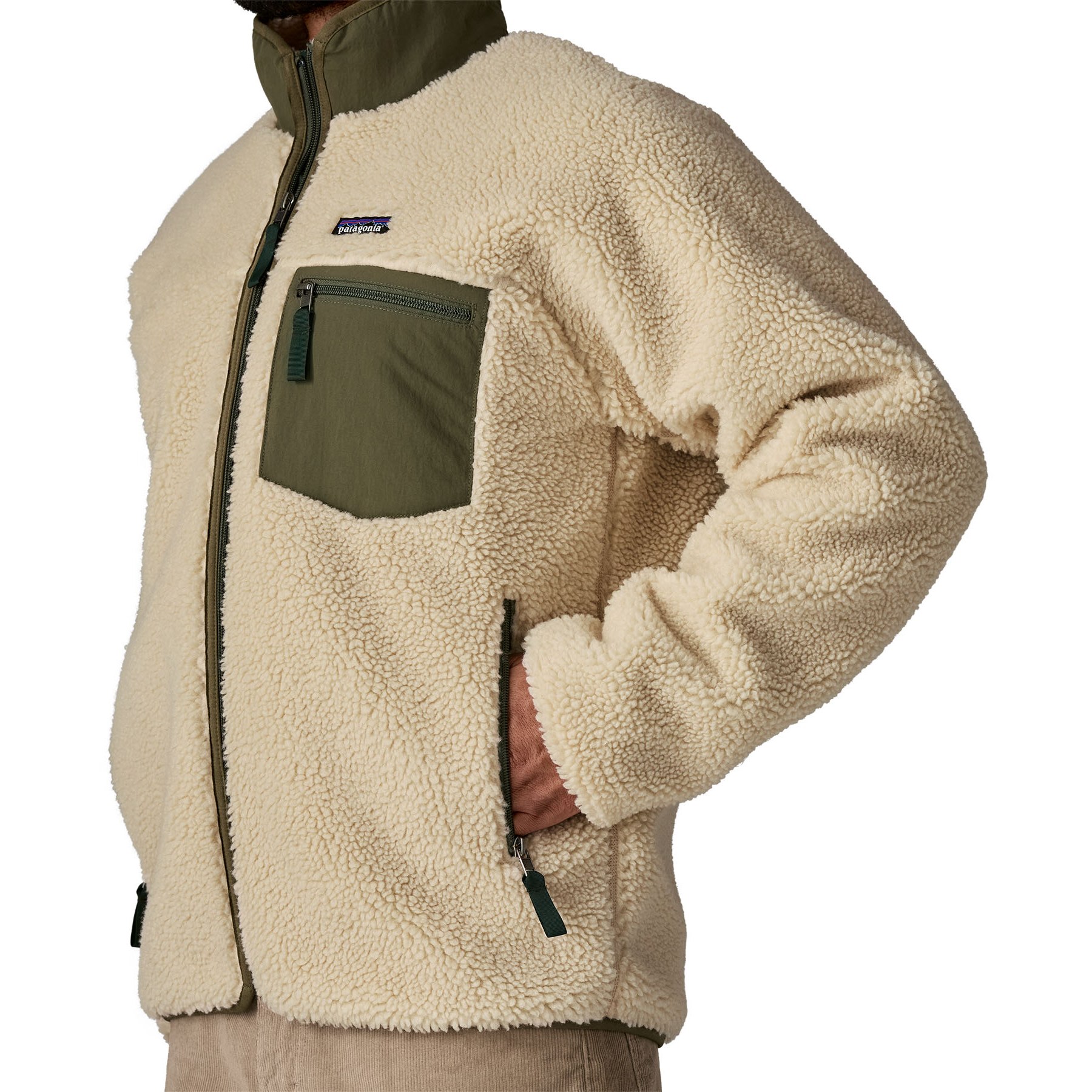 Patagonia Classic Retro-X Jacket Men - Dark Natural w/Basin Green