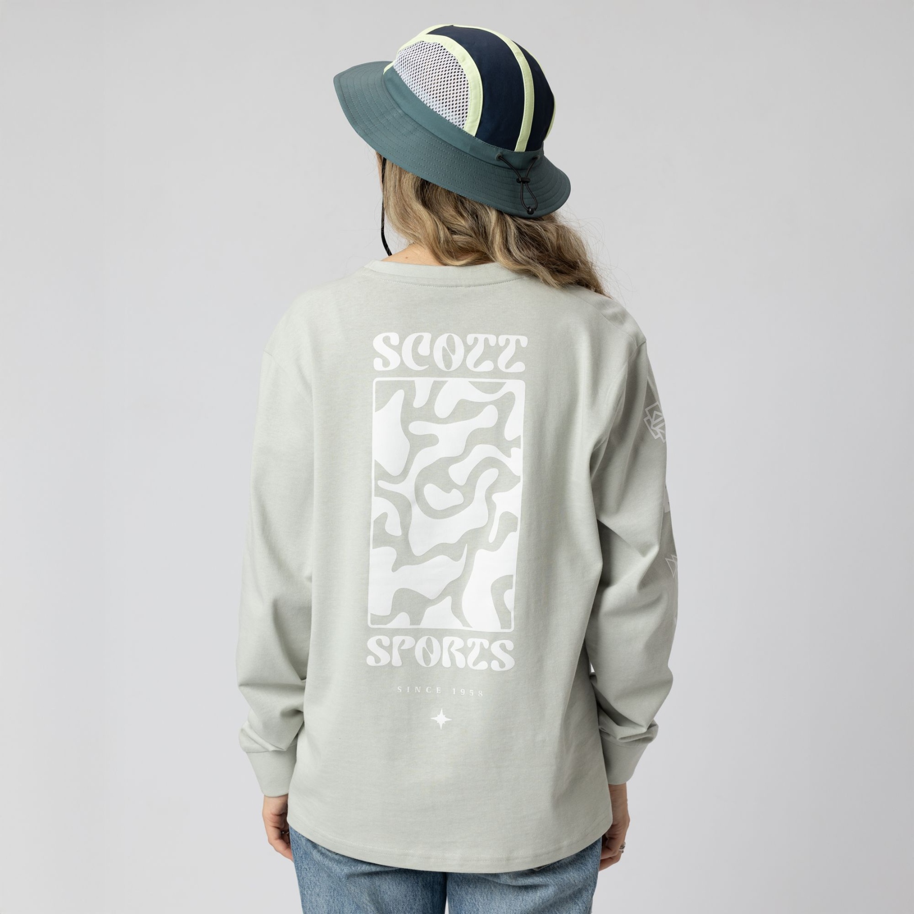 T-shirt Graphique BK Spooks N Scoots – Gris Taille L Homme Occasion