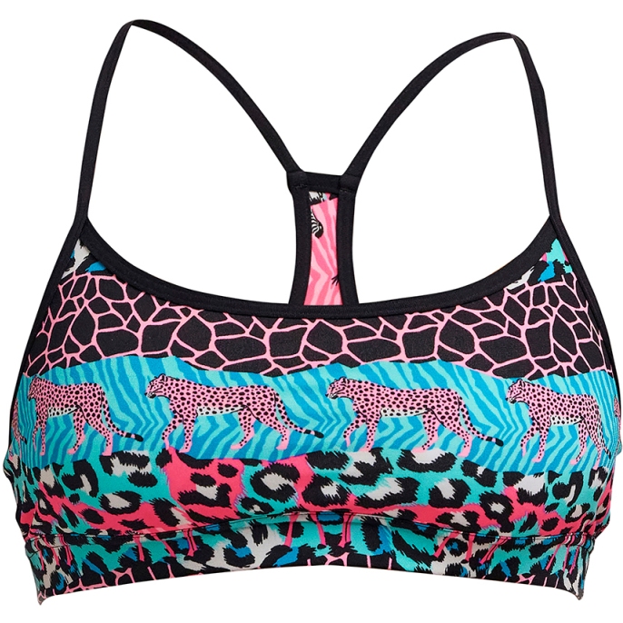 Funkita Swim Crop Eco Bikini Top Women - Wild Things | BIKE24