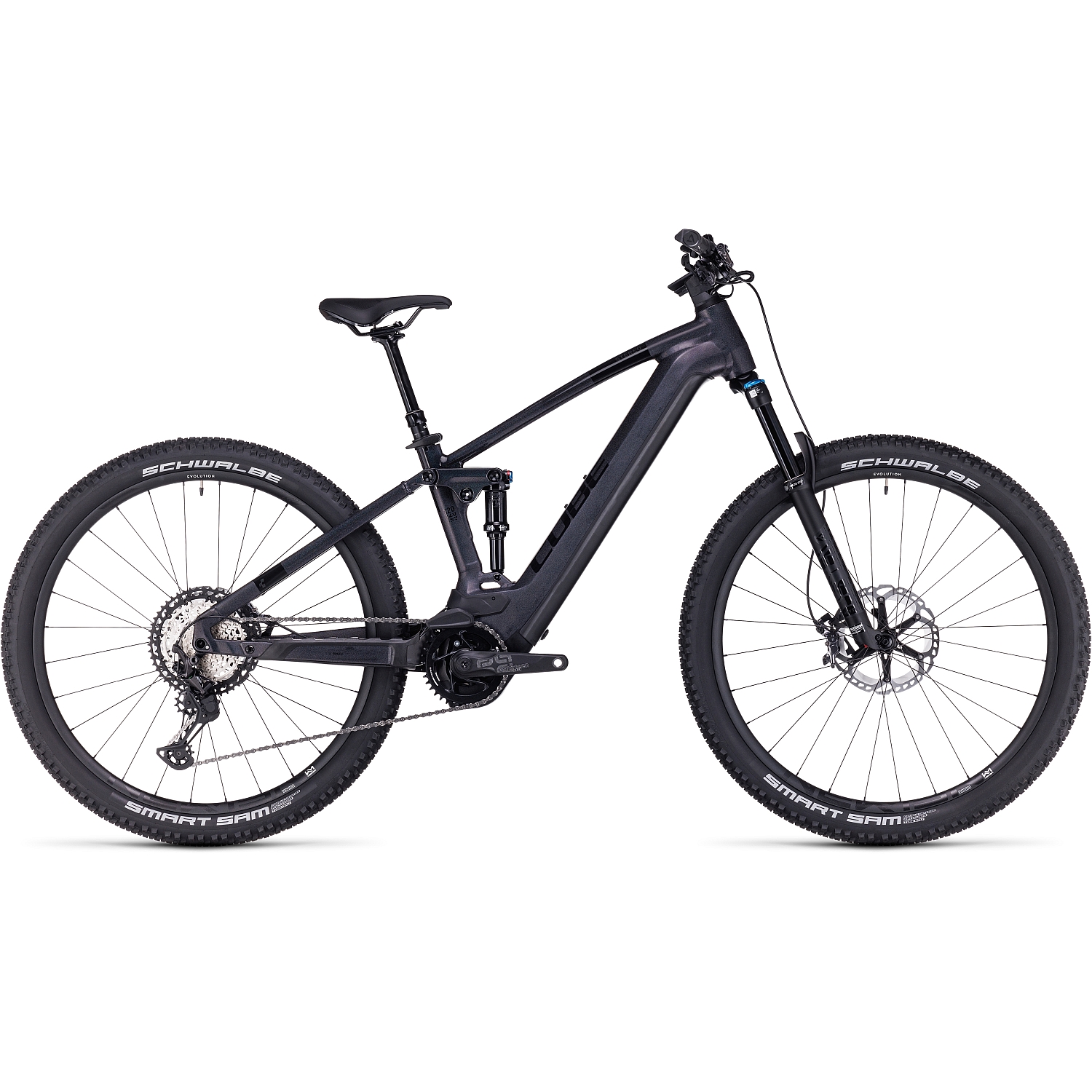 Produktbild von CUBE STEREO HYBRID 120 SLT 750 - E-Mountainbike - 2023 - prizmblack / black