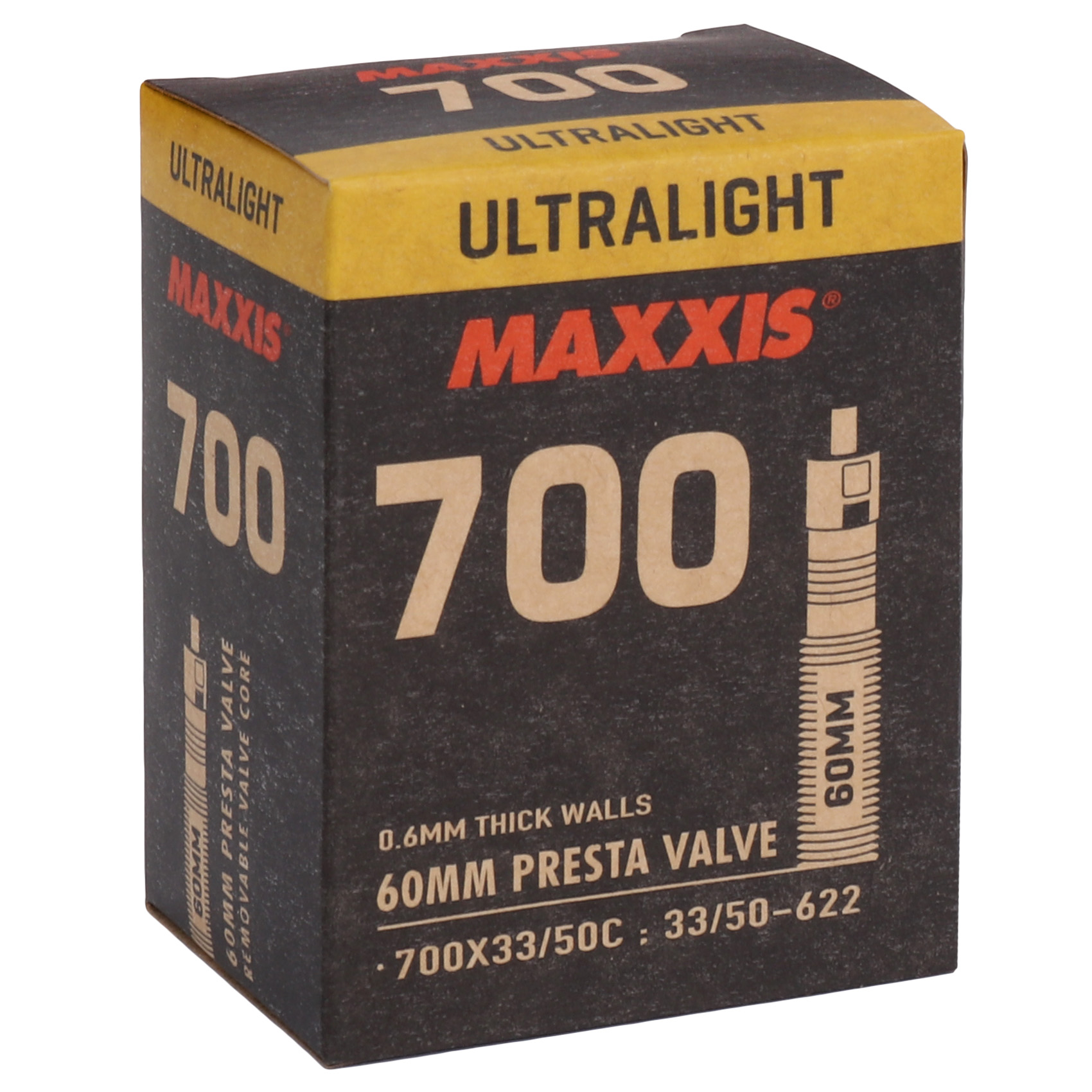 Bild von Maxxis Ultralight Schlauch - 33/50-622 - Presta - 60mm