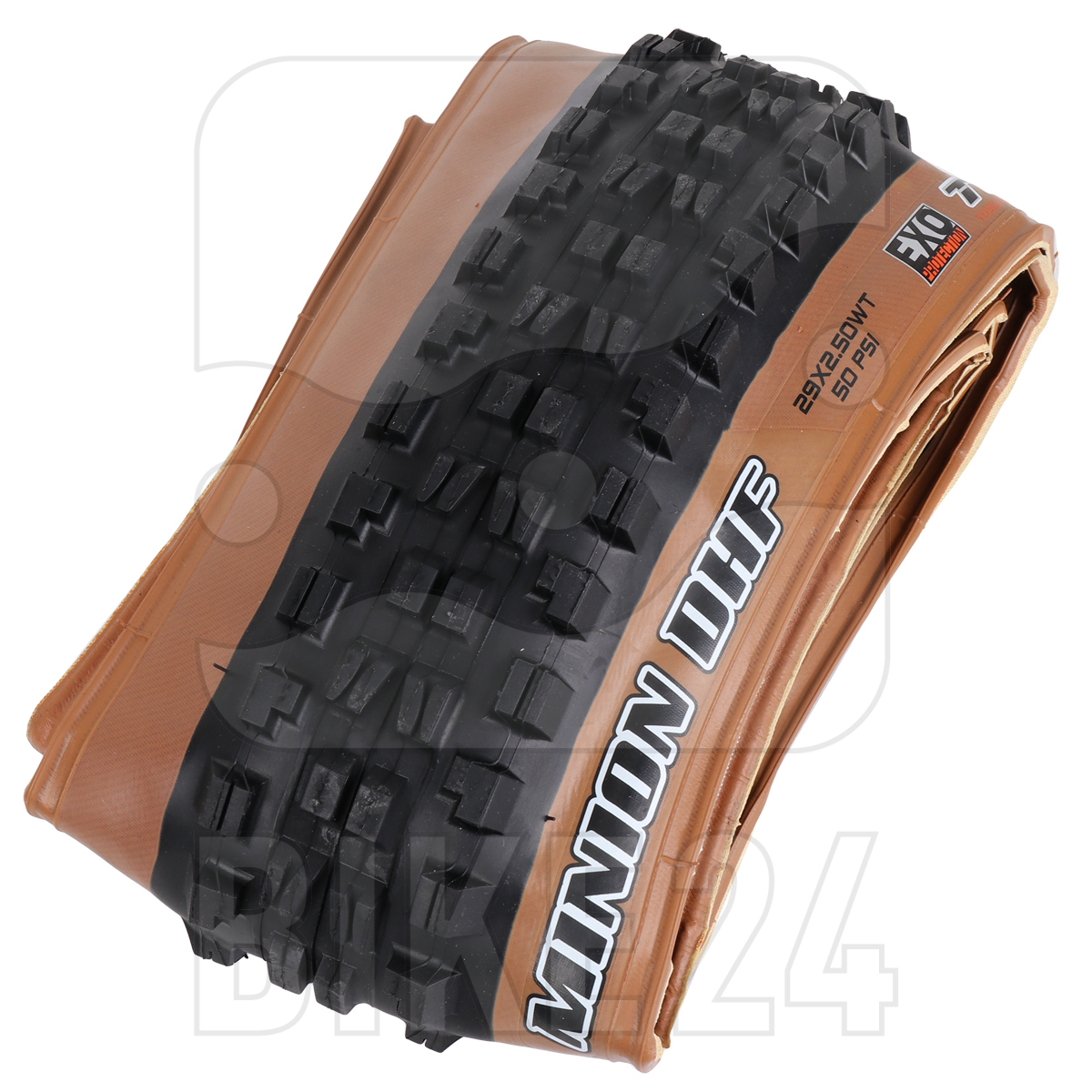 Picture of Maxxis Minion DHF Folding Tire - Dual | EXO TR | WT - 29x2.50&quot; | Tanwall
