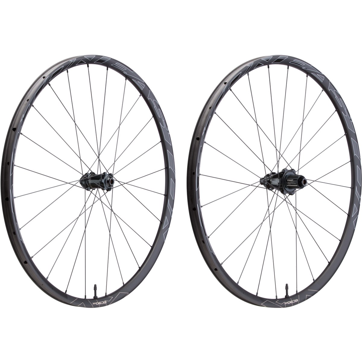 Picture of Easton EA90 AX Disc Wheelset - Clincher - Centerlock - FW: 12x100mm | RW: 12x142mm - SRAM XDR