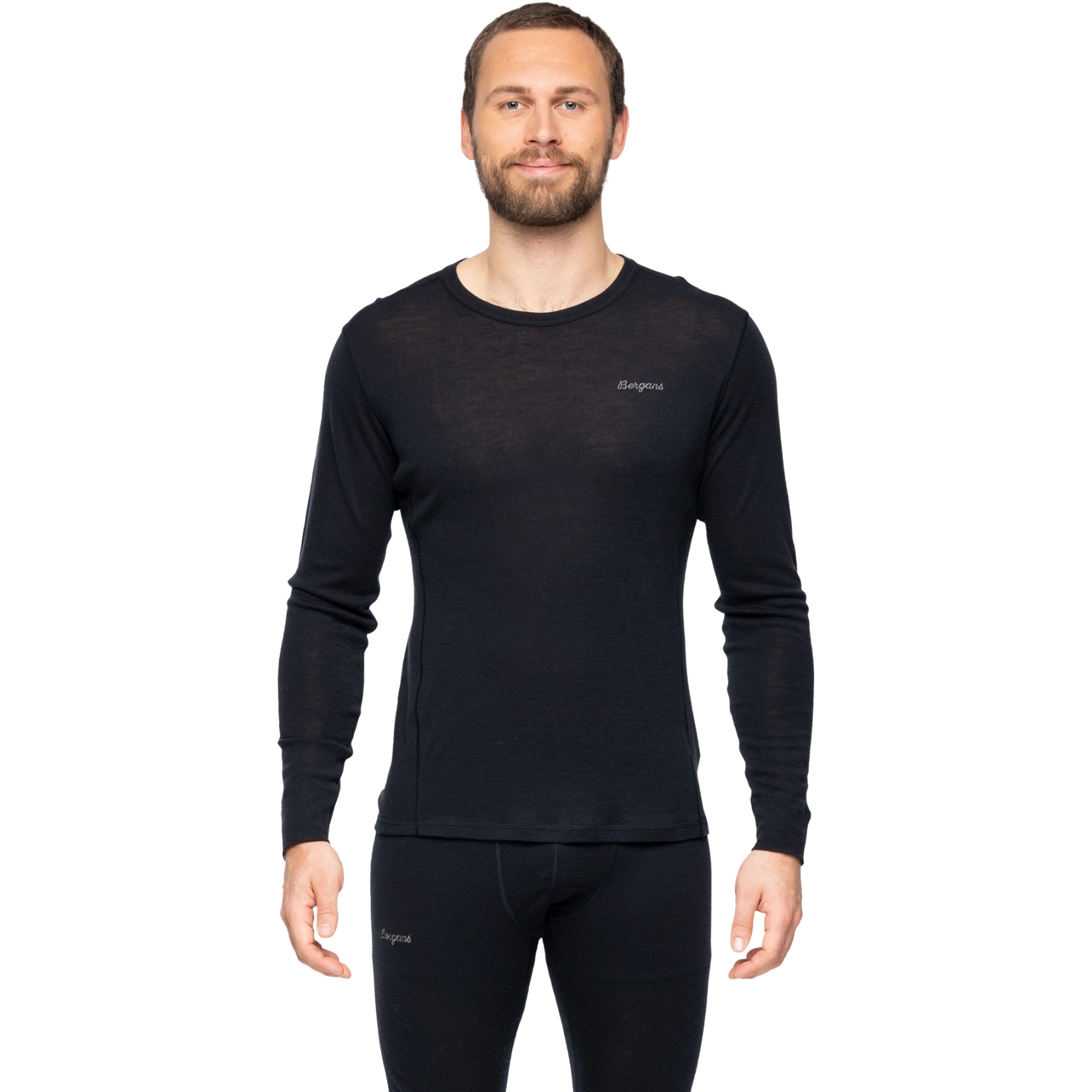 Produktbild von Bergans Inner:Dual Merino Langarmshirt Herren - schwarz