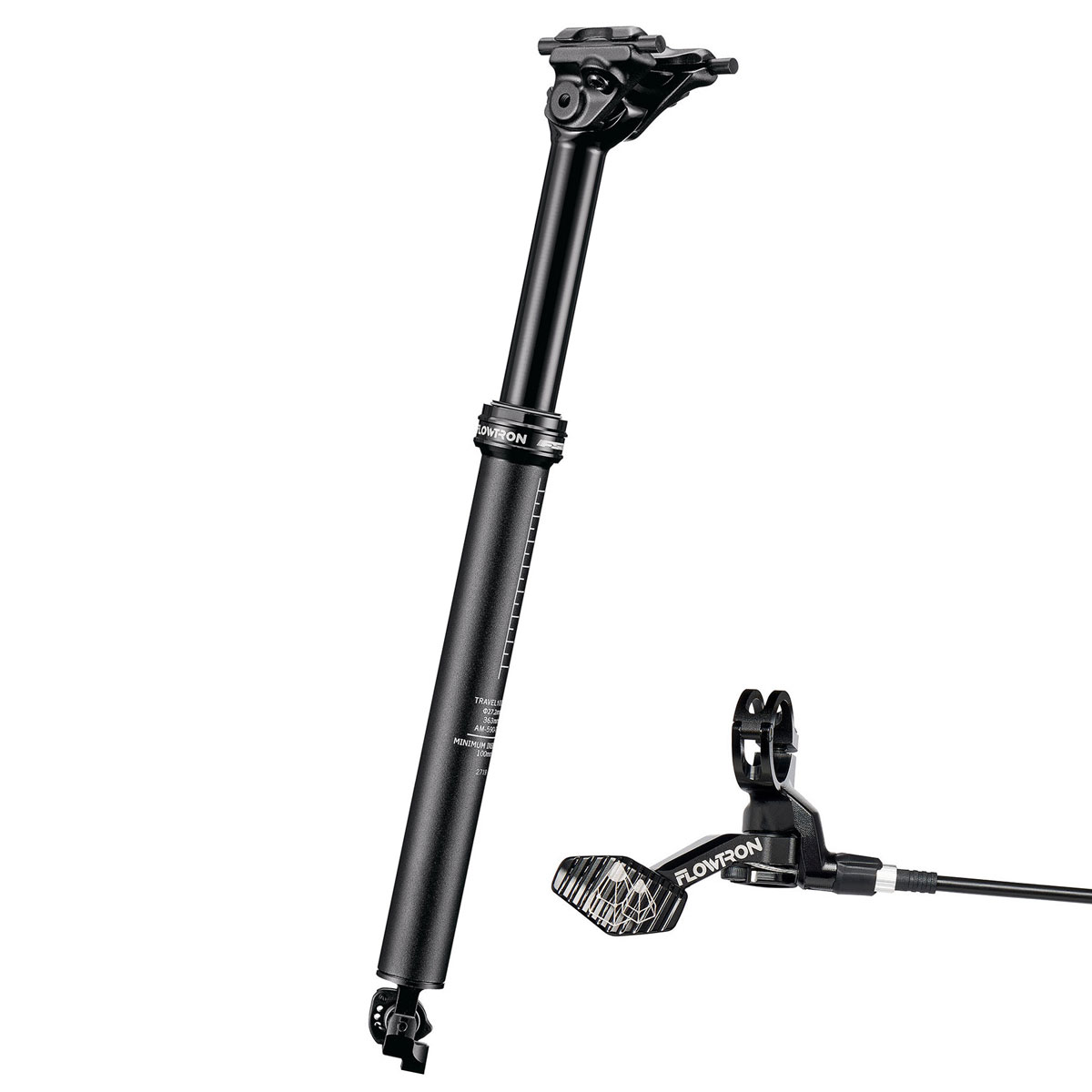 Tige De Selle Télescopique Pour Brompton A, C, T, P Line - Noir/Argent | Longueur Max 70 Cm | Charge 110 Kg