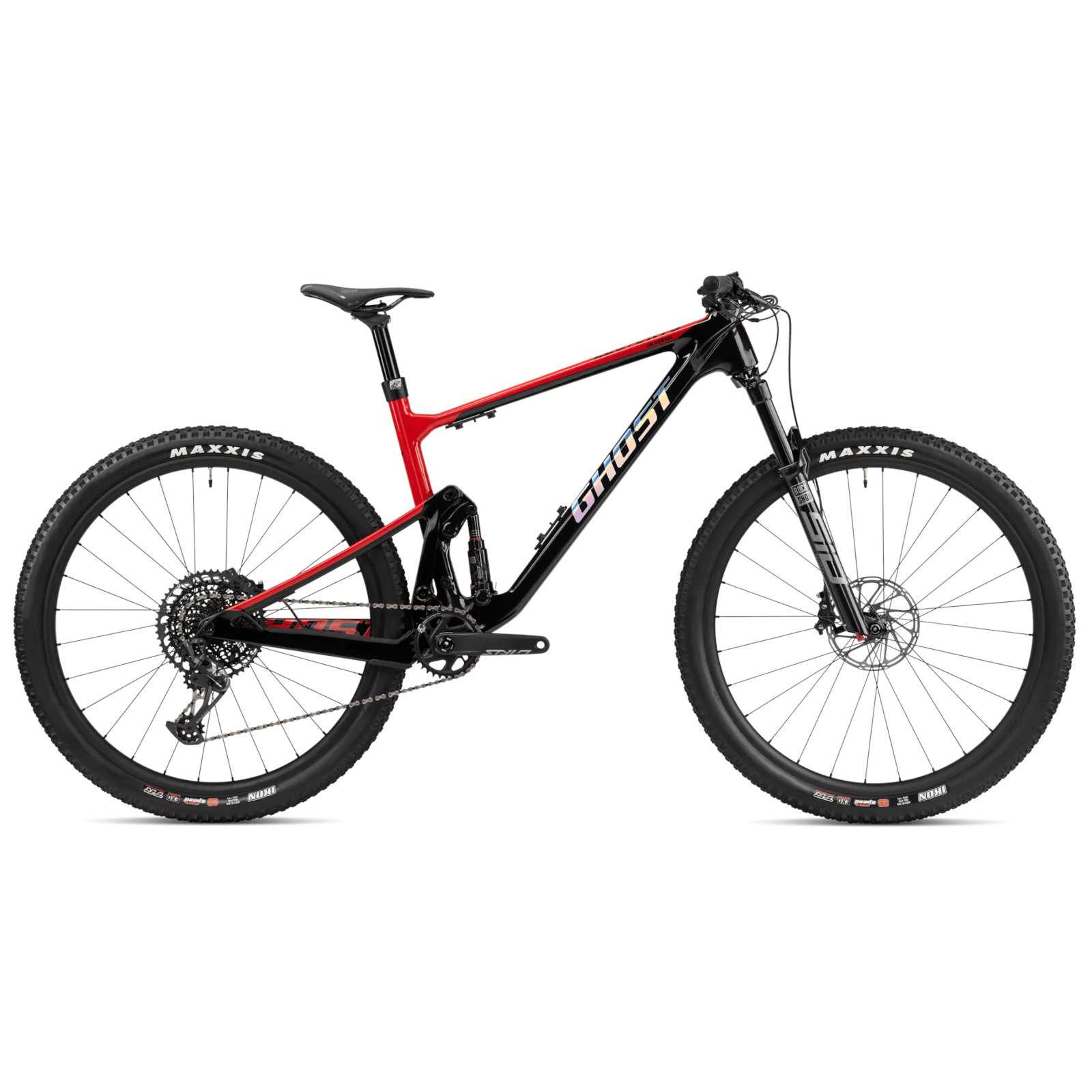 Picture of Ghost LECTOR FS SF Universal - Carbon Mountain Bike - 2023 - glossy carbon / riot red