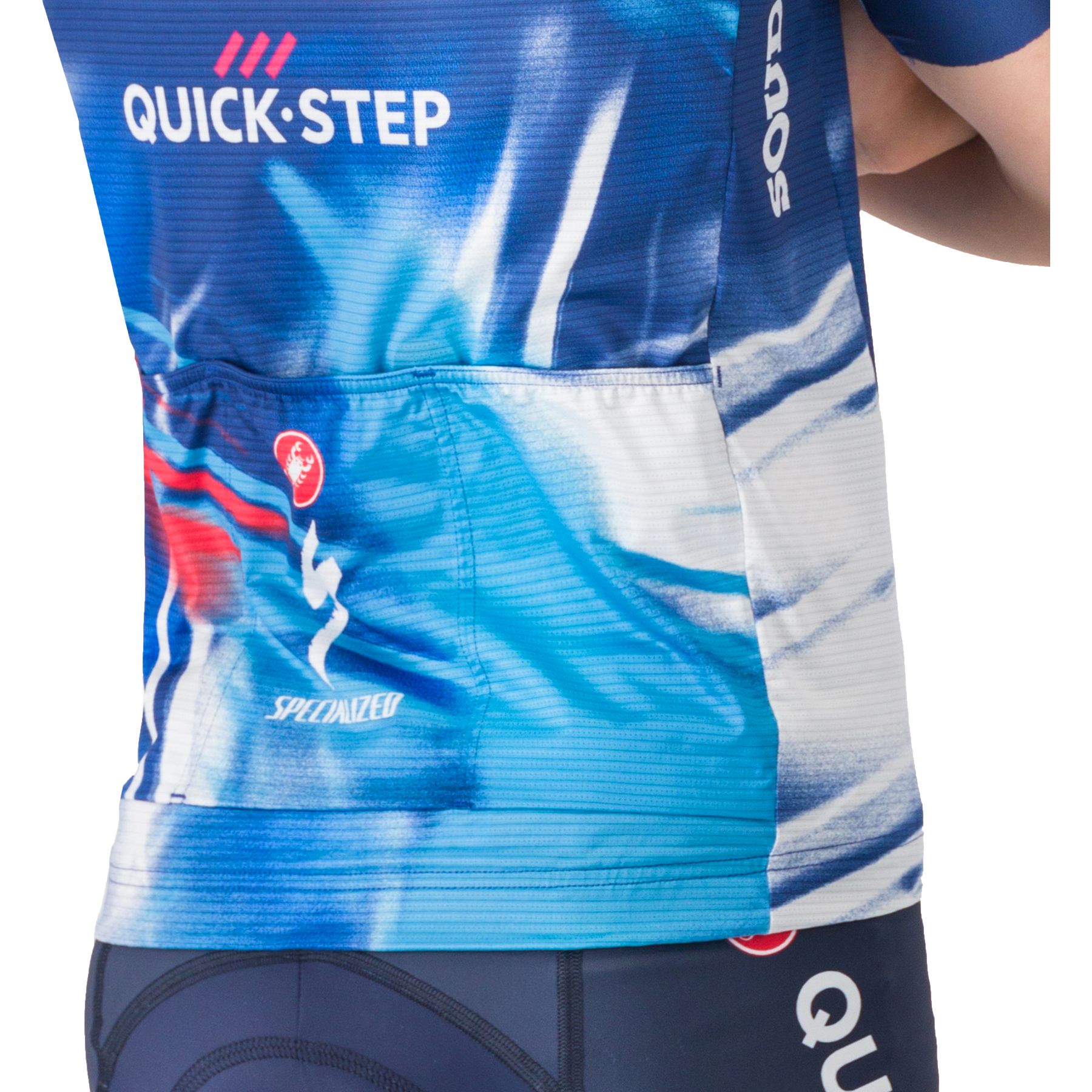 Maillot Cyclisme Castelli Manches Courtes - Bleu/Blanc - Taille M - Homme - Neuf Avec étiquettes