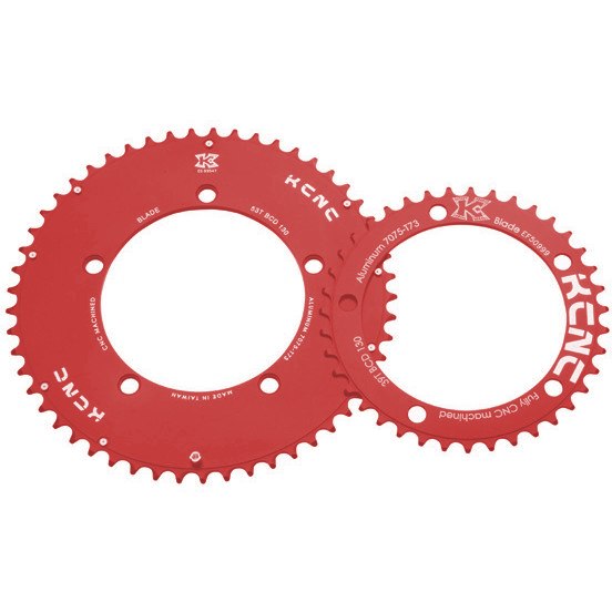 Productfoto van KCNC Blade Series Chainring Aero 110mm compact - red
