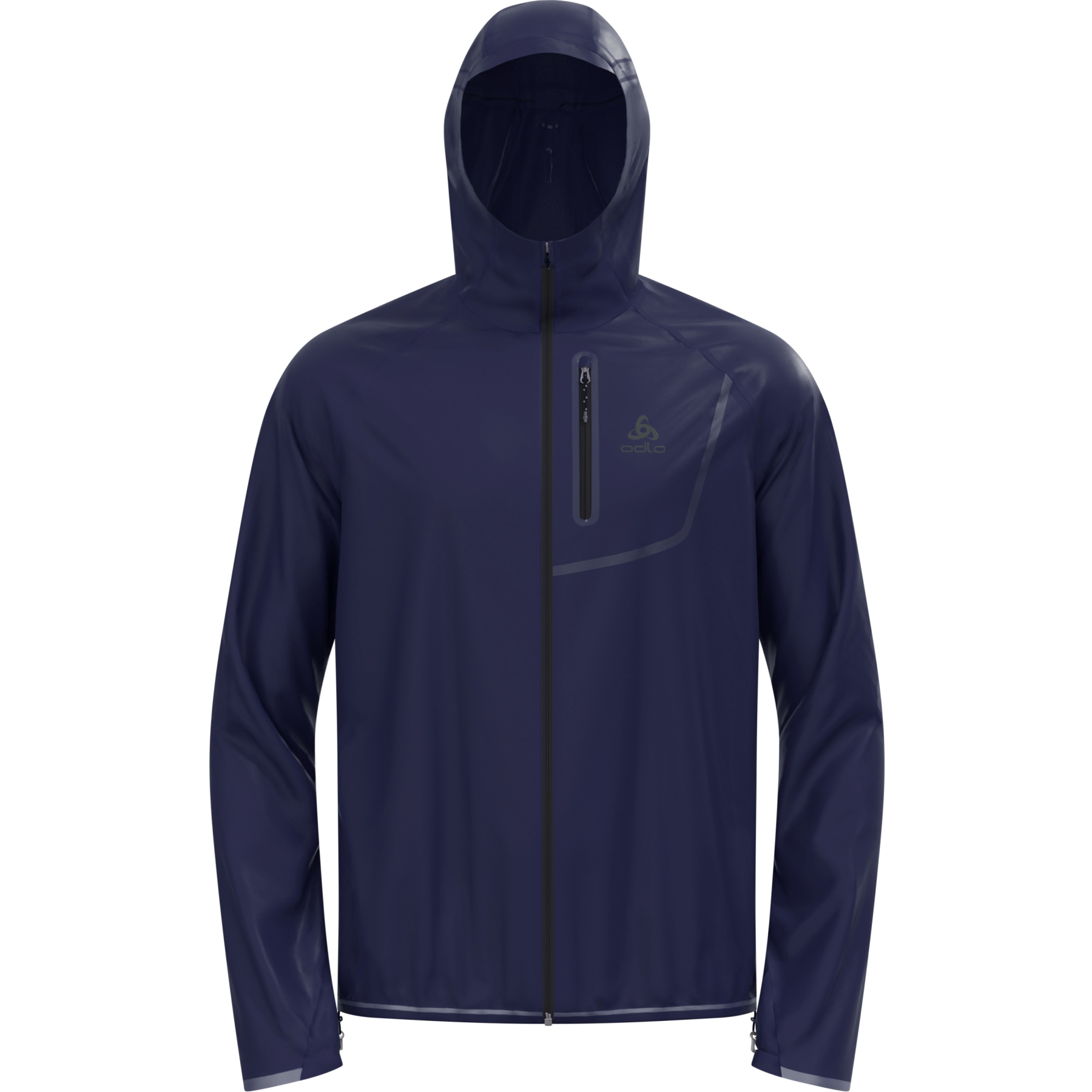 Produktbild von Odlo Zeroweight Dual Dry Performance Knit Wasserdichte Laufjacke Herren - eclipse