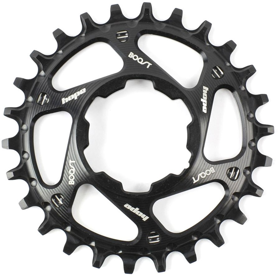 Image of Hope Spiderless Retainer Narrow-Wide Boost Chainring for Hope Crankset - 3mm Offset - black