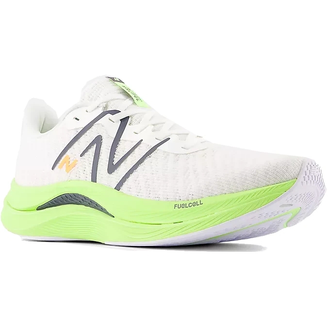 New Balance FuelCell Propel v4 Running Shoes Men White Bleached Lime Glo