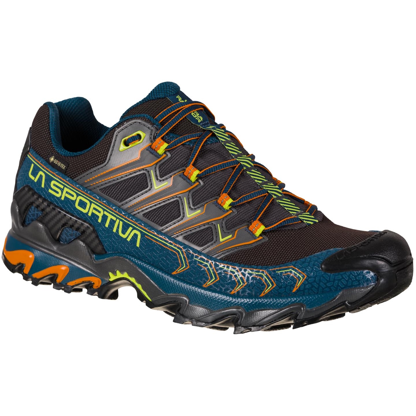 Picture of La Sportiva Ultra Raptor II GTX Running Shoes Men - Storm Blue/Lime Punch