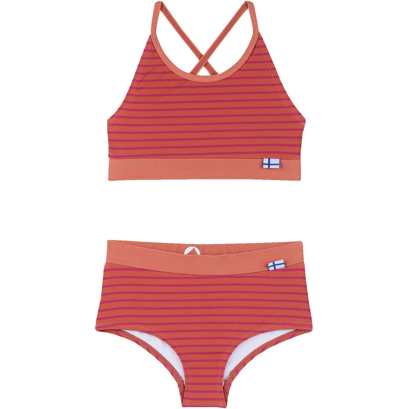 Комплект бикини Finkid BIKINIT EKO для девочек - ржавый/персиковый
