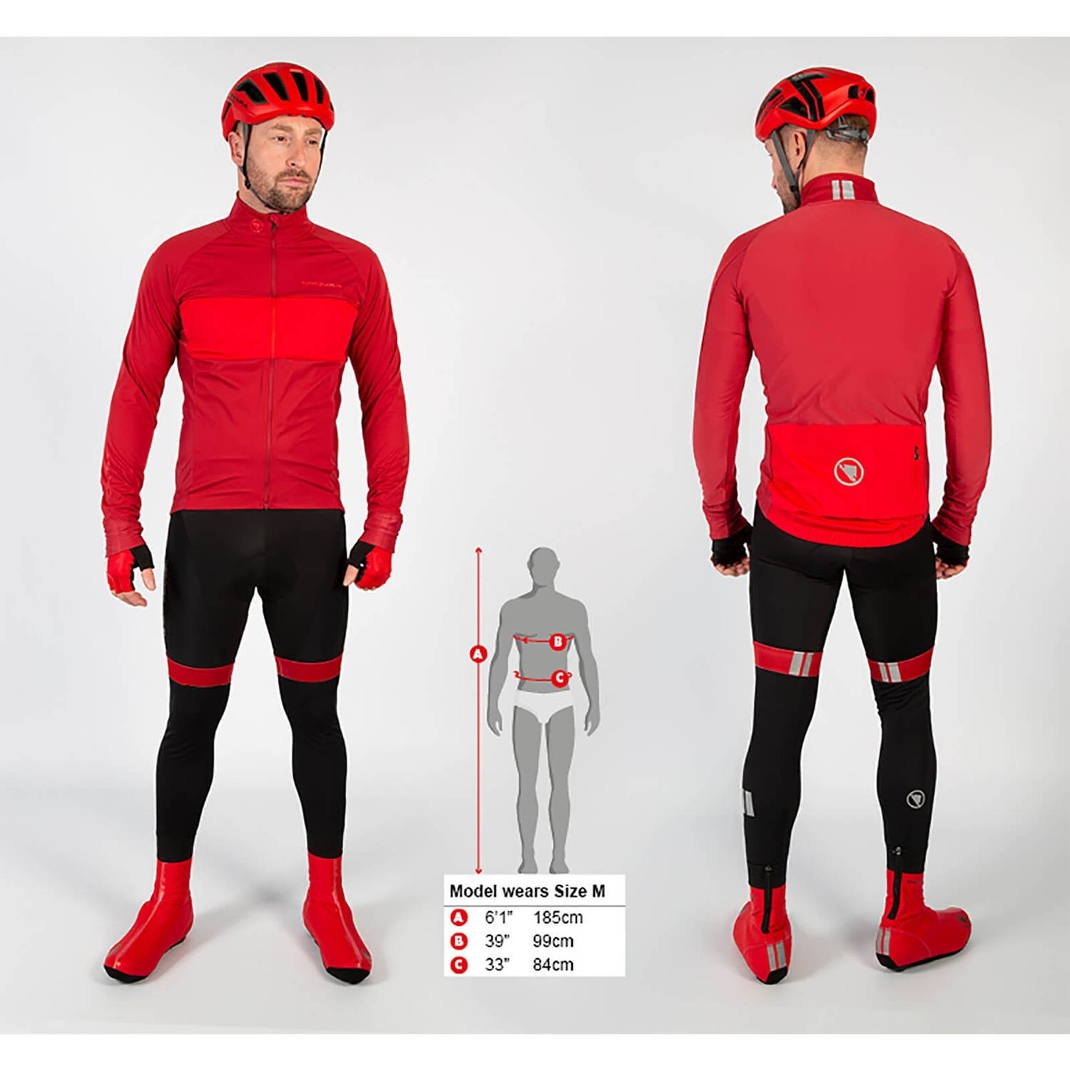 ENDURA FS260-Pro Jetstream II - Maglia Manica Lunga Uomo - Taglio Aderente - Termica E Antivento