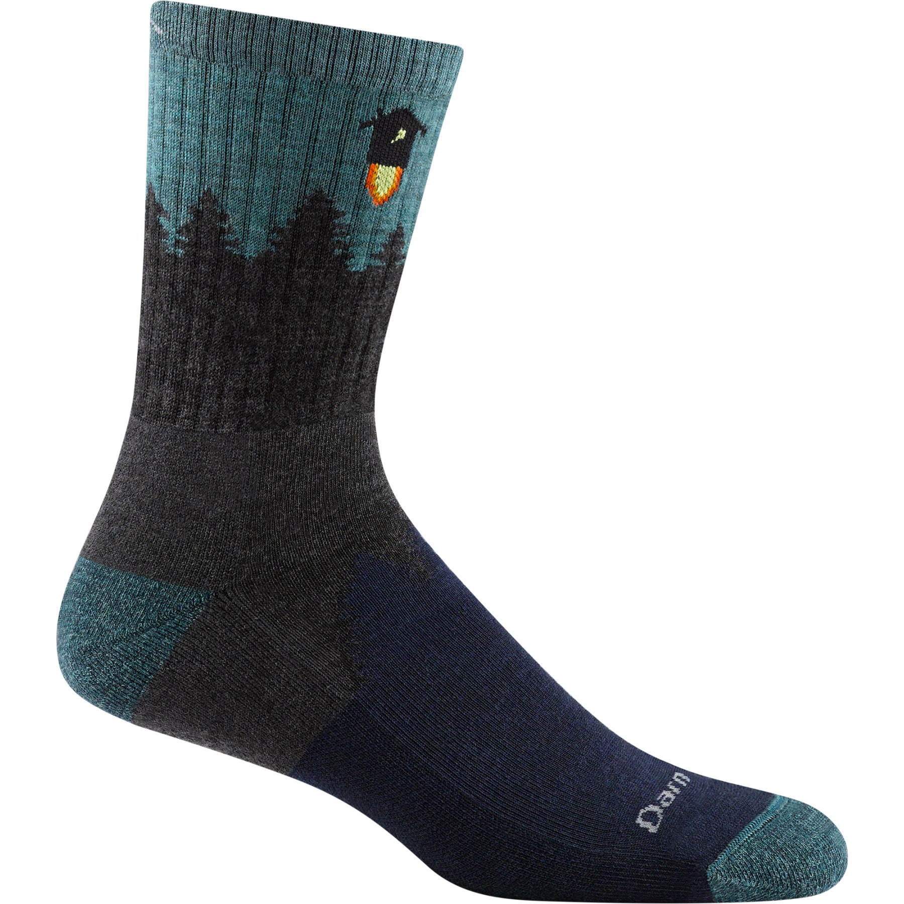 Picture of Darn Tough Number 2 Micro Crew Midweight Hiking Socks Men - Gray