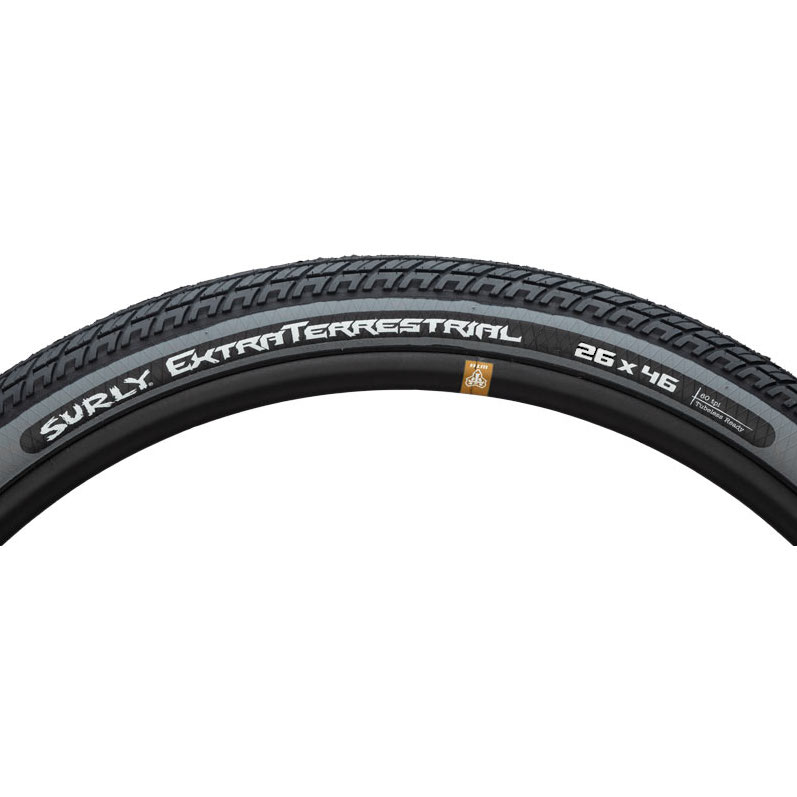 Photo produit de Surly ExtraTerrestrial Folding Tire - 26x1.8 Inches - black/slate