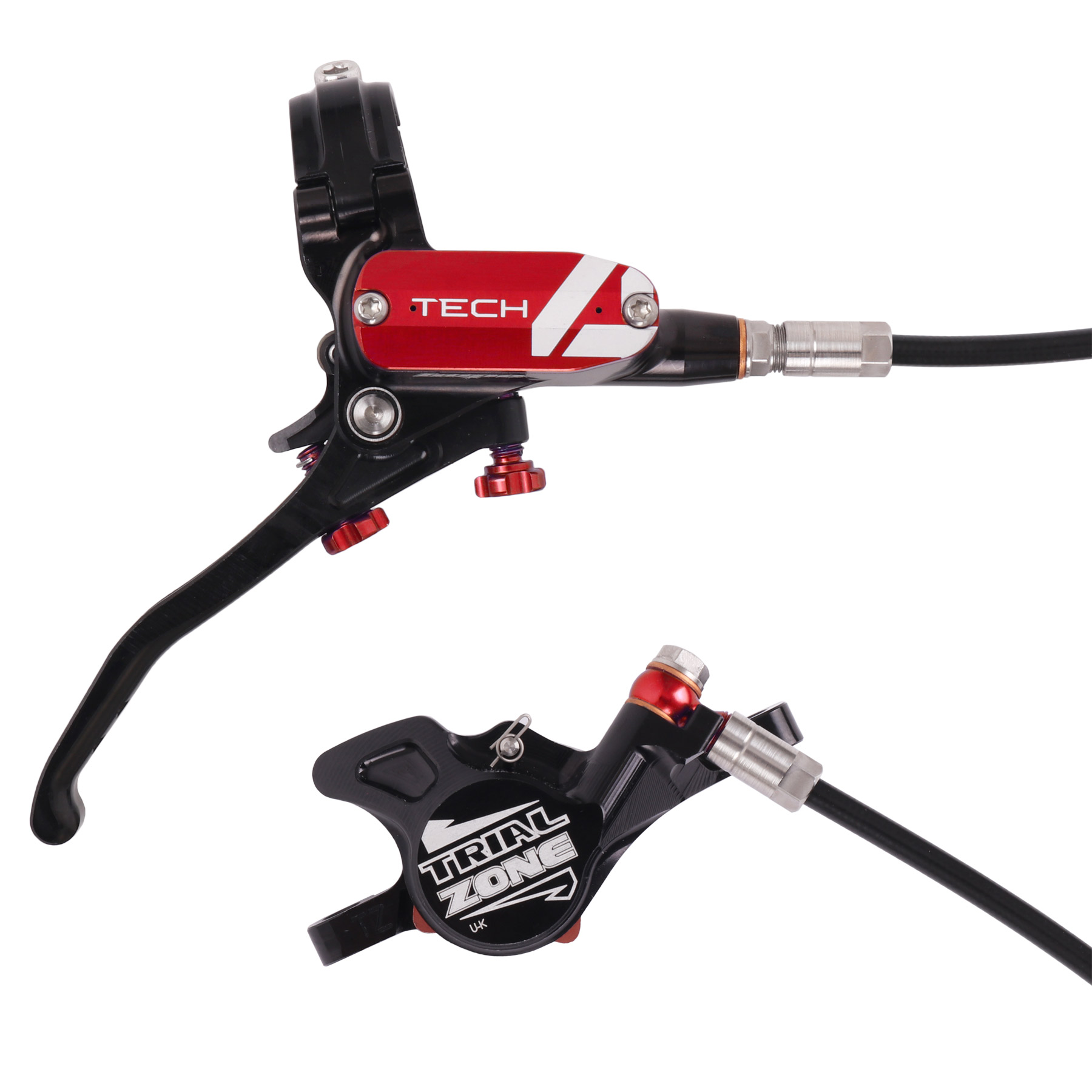 Picture of Hope Tech 4 Trial Zone No.9 Disc Brake - black/red - Lever left